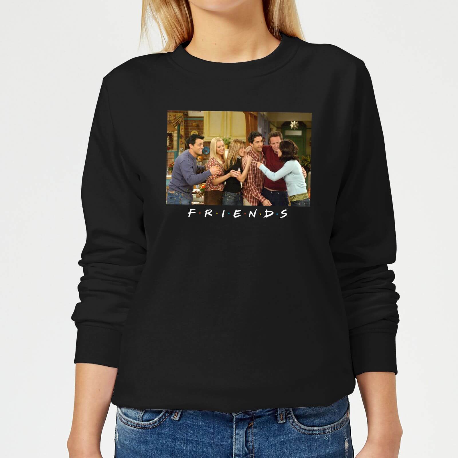 Friends Cast Shot Women's Sweatshirt - Black - S