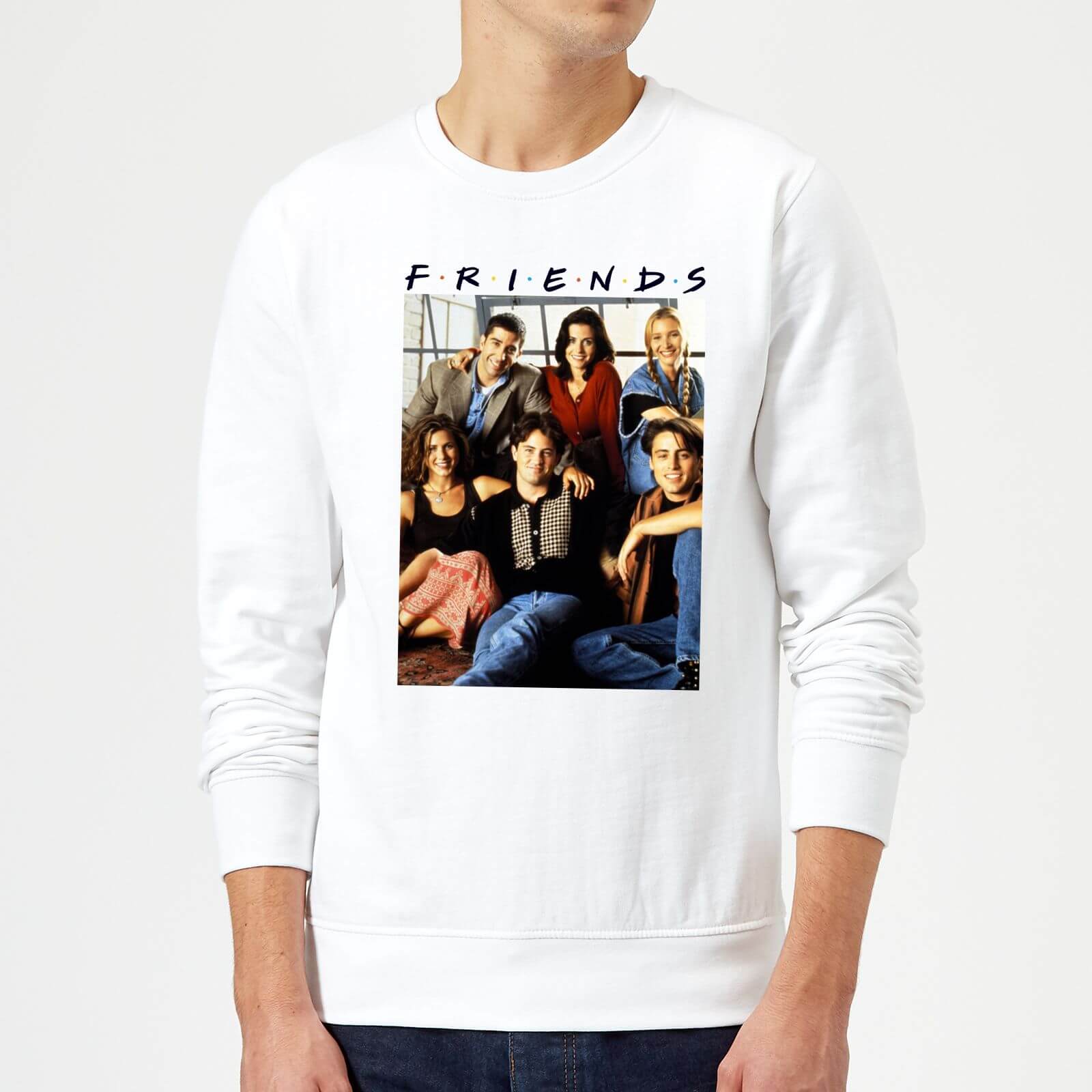 Friends Vintage Character Shot Pullover - Weiß - S
