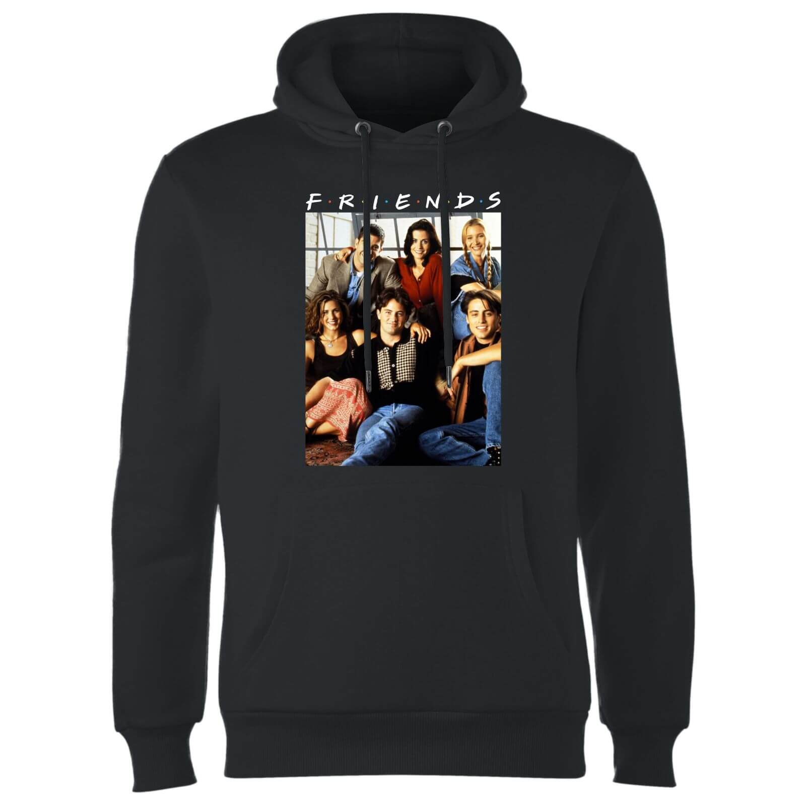 

Friends Vintage Character Shot Hoodie - Black - L