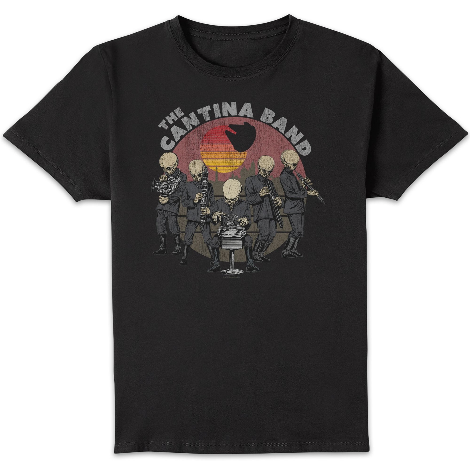 Image of Star Wars Cantina Band Men's T-Shirt - Black - 3XL