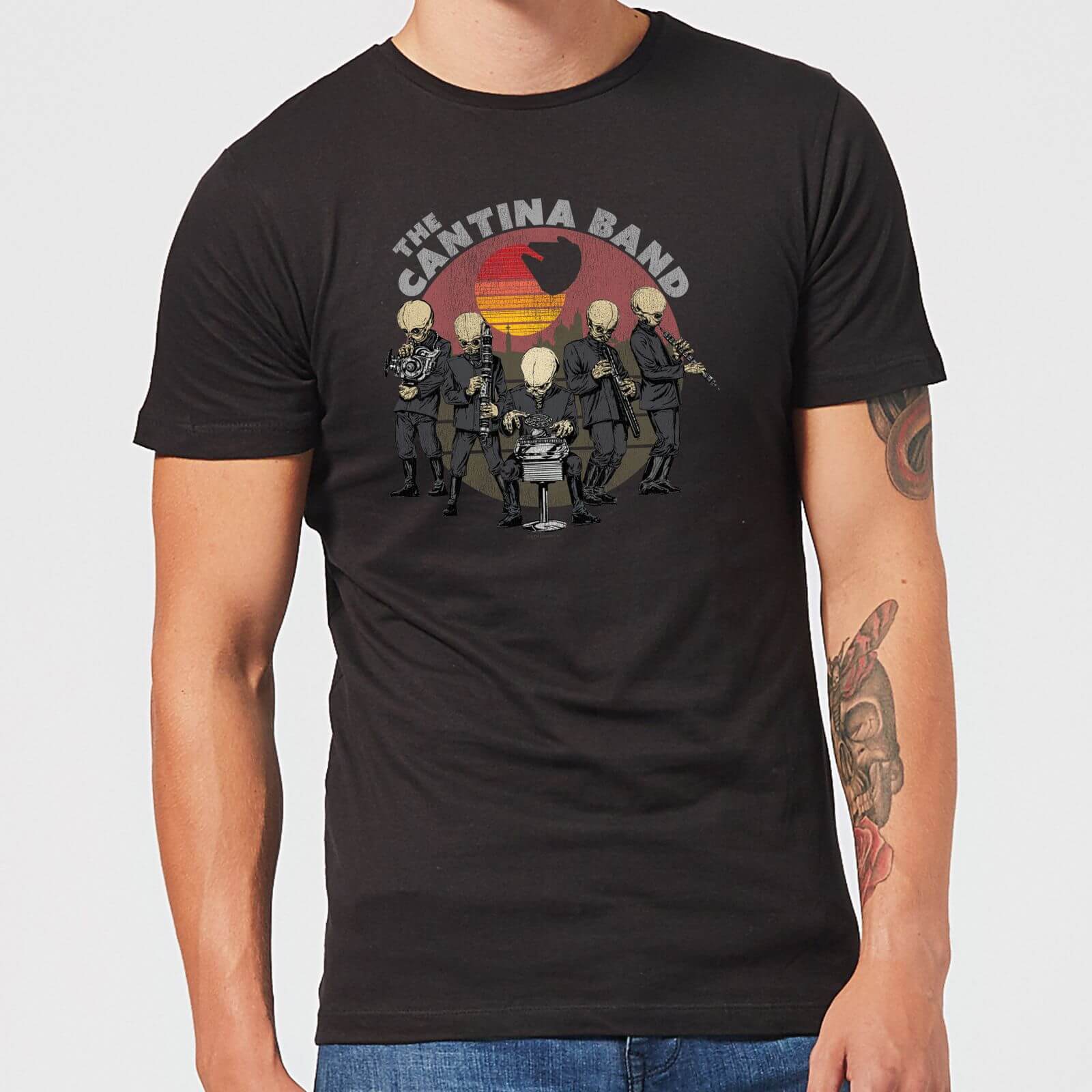 Star Wars Cantina Band Men's T-Shirt - Black - 3XL