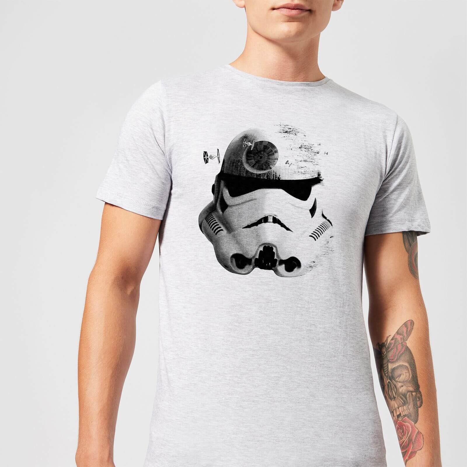 Star Wars Command Stromtrooper Death Star Men's T-Shirt - Grey - 3XL - Grey