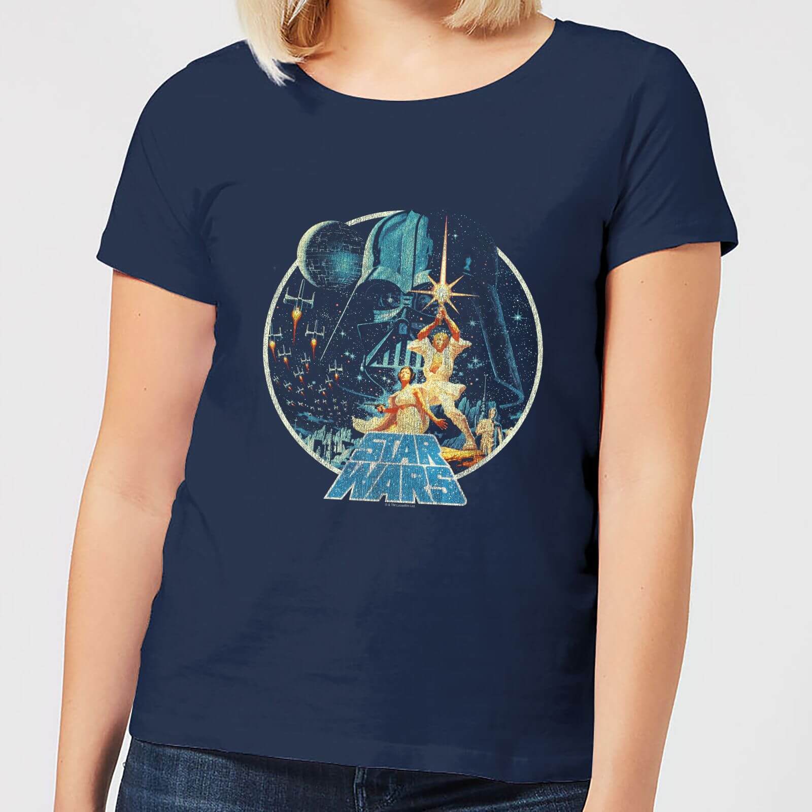 

T-Shirt Femme Vintage Victory Star Wars Classic - Bleu Marine - XL