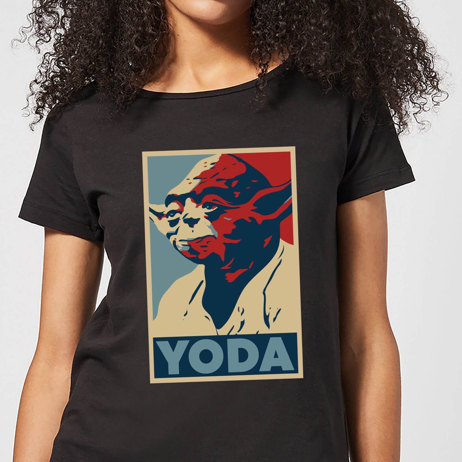 

T-Shirt Star Wars Yoda Poster - Nero - Donna - M