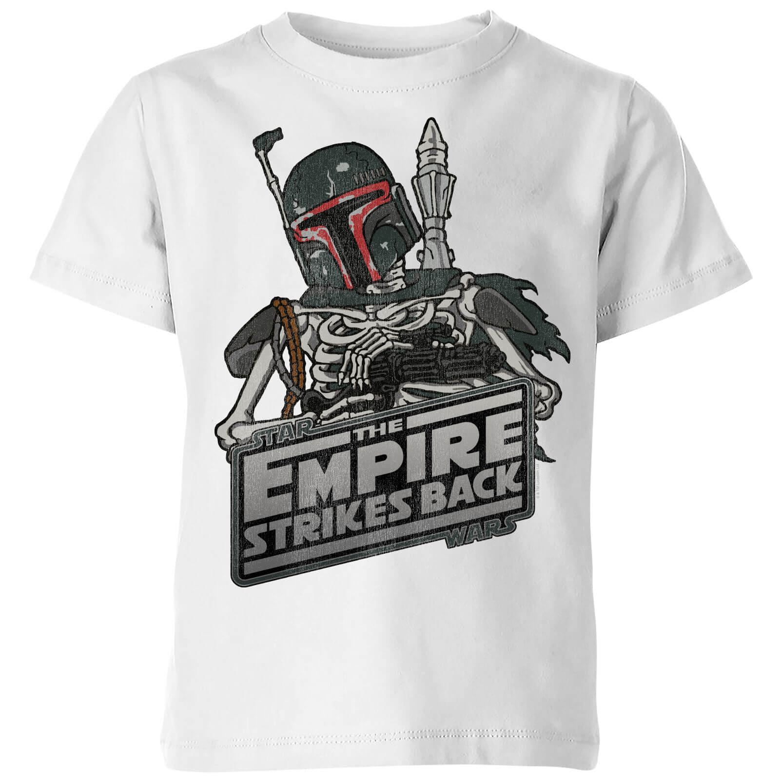 

T-Shirt Star Wars Boba Fett Skeleton - Bianco - Bambini - 7-8 Anni