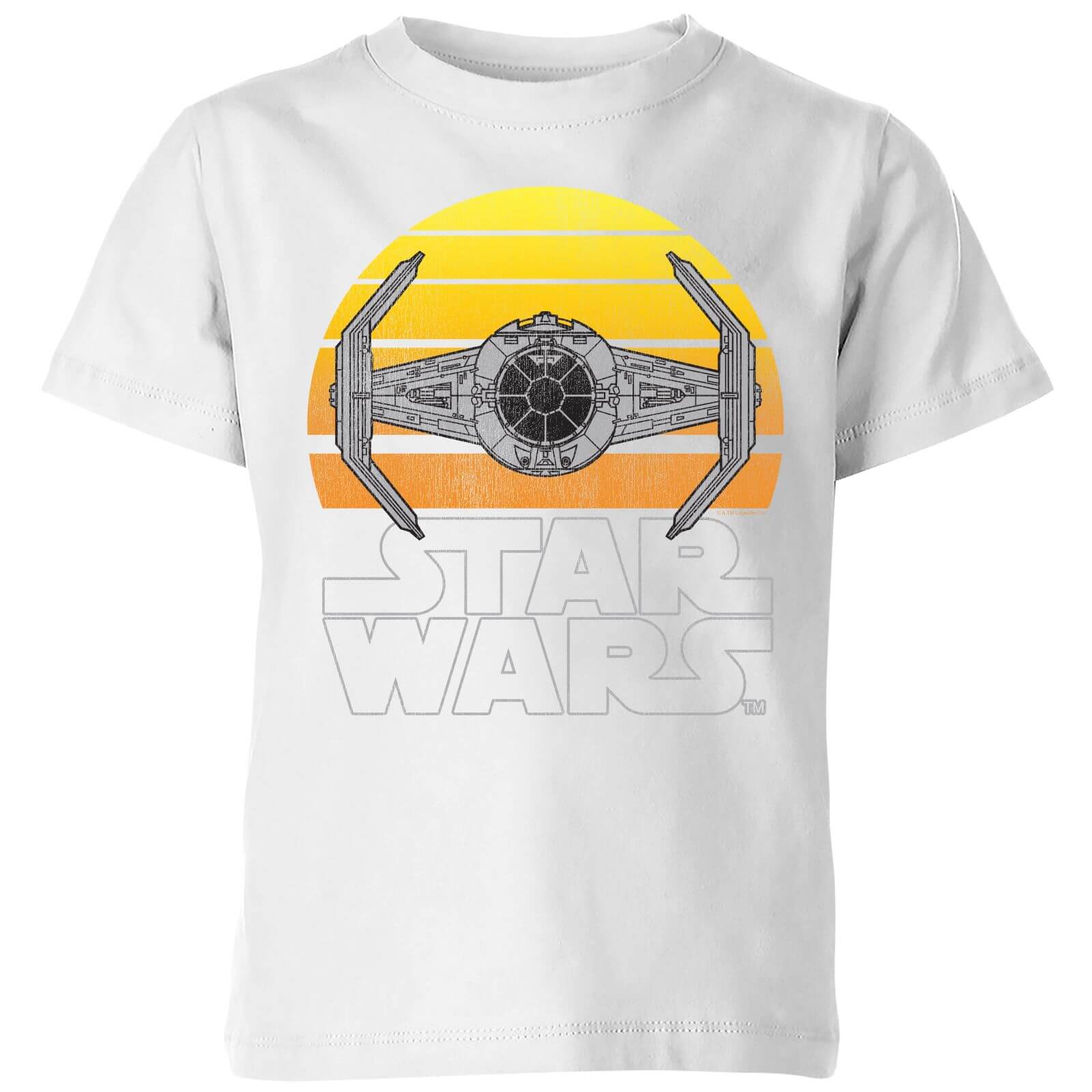 Image of T-Shirt Star Wars Sunset Tie - Bianco - Bambini - 3-4 Anni