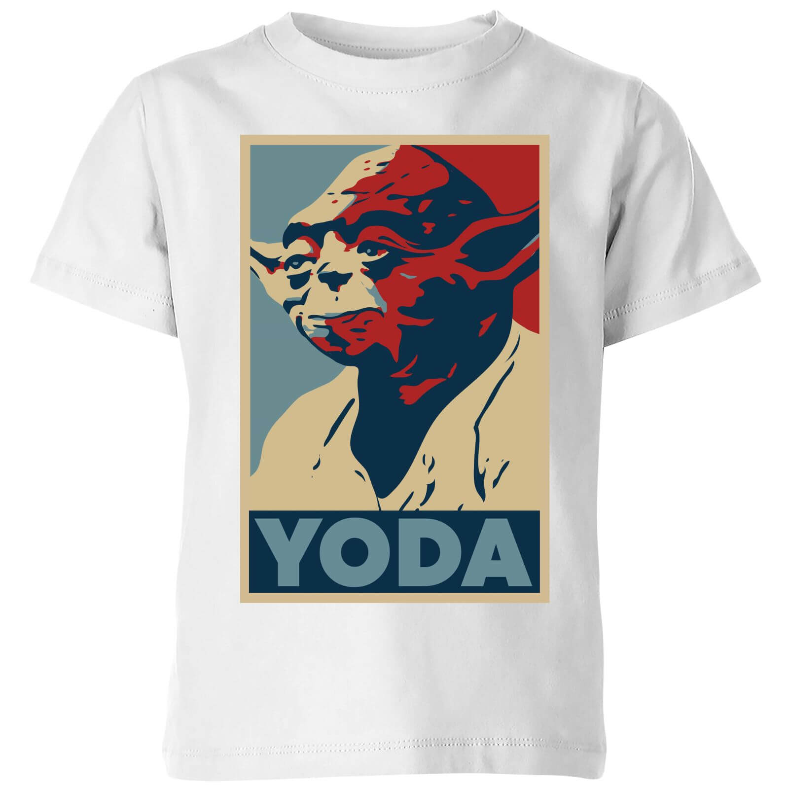 Star Wars Classic Yoda Poster Kinder T-Shirt – Weiß – 3-4 Jahre
