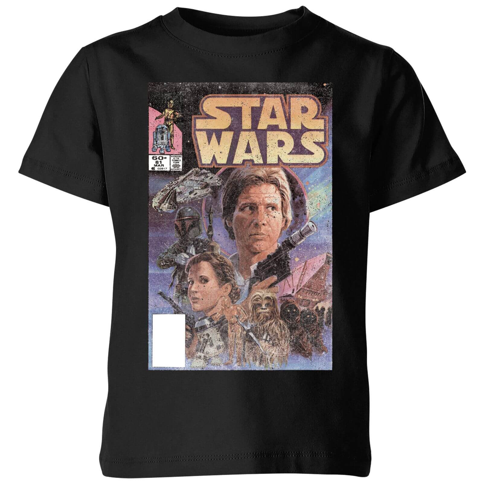 

T-Shirt Star Wars Classic Comic Book Cover - Nero - Bambini - 3-4 Anni