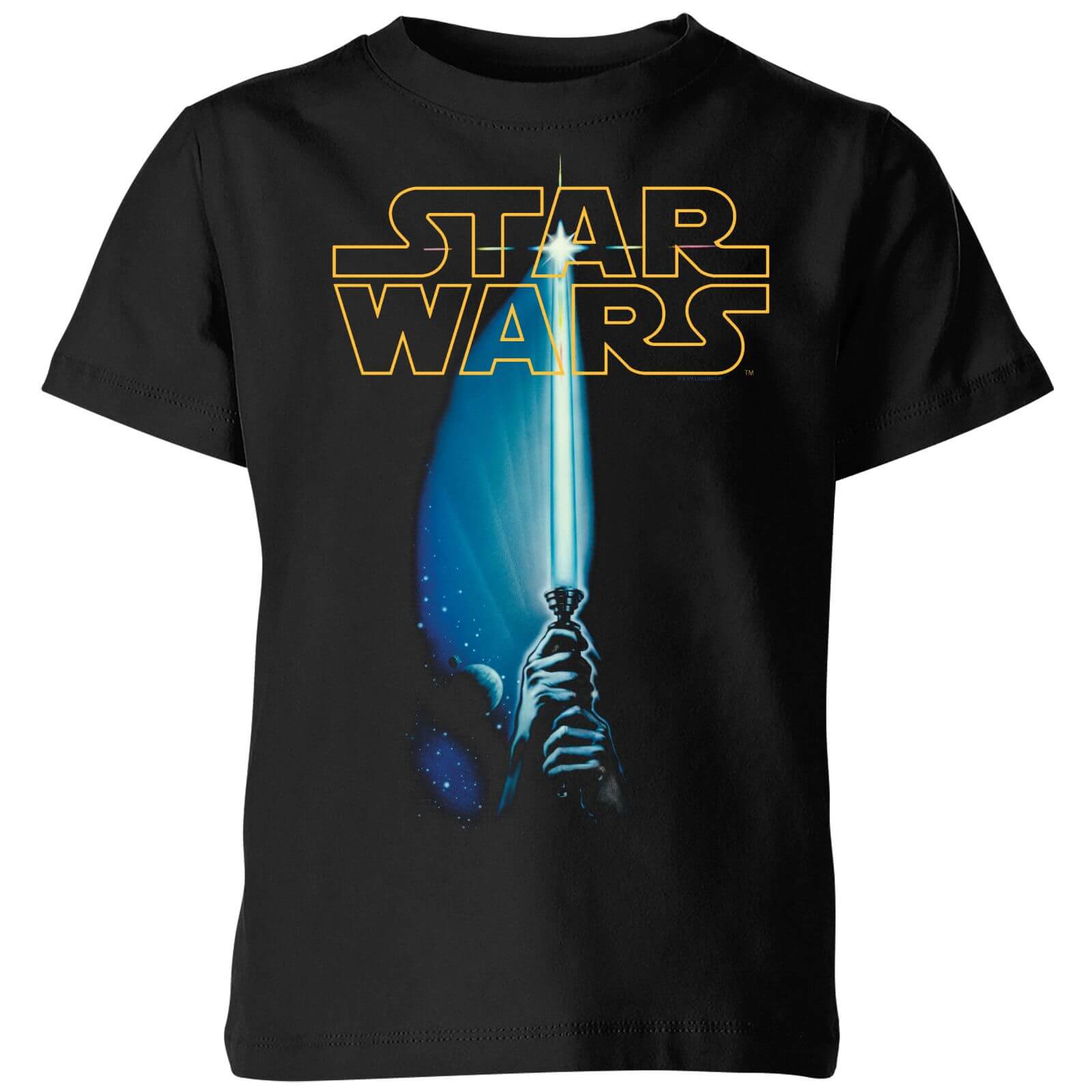 

T-Shirt Star Wars Lightsaber - Nero - Bambini - 3-4 Anni
