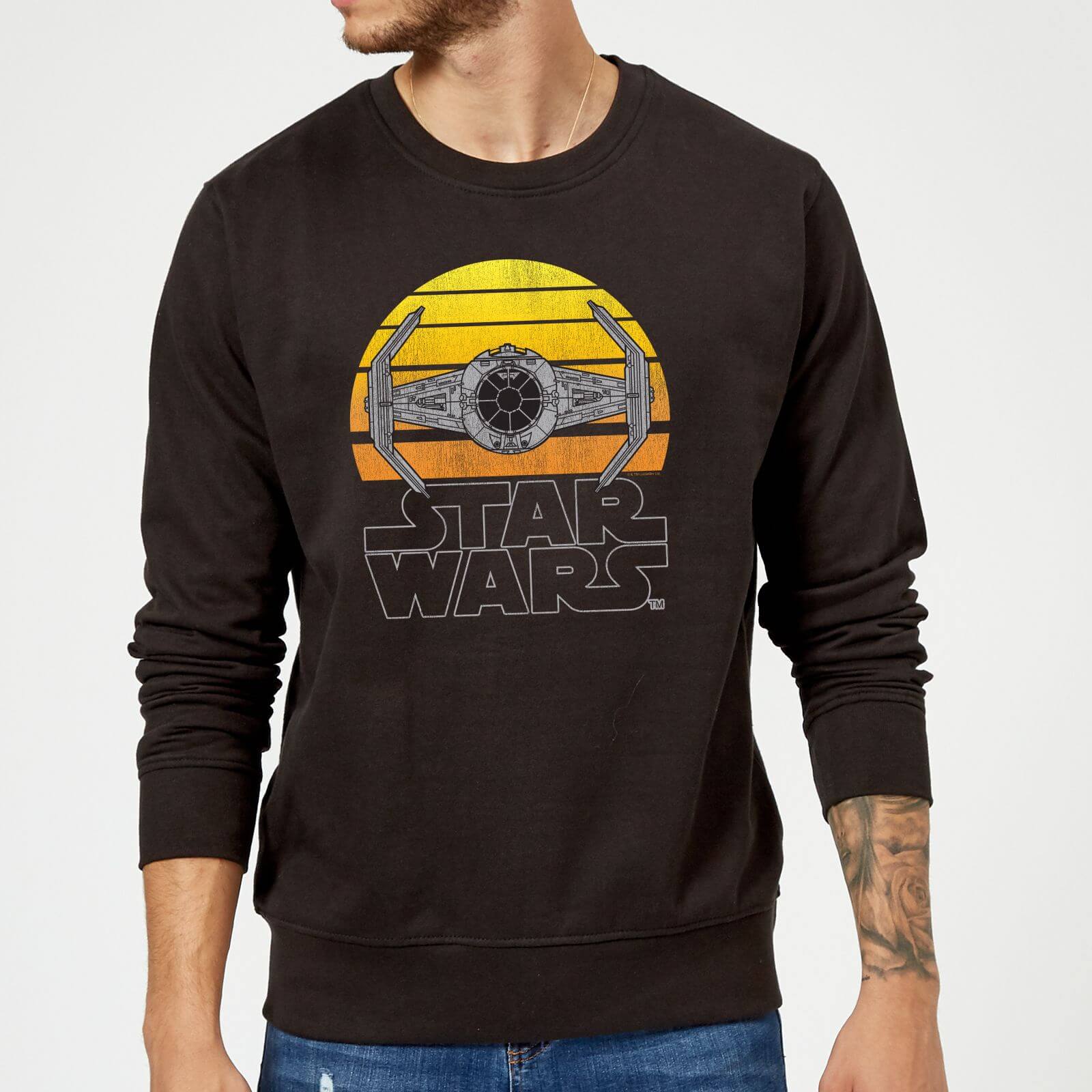 Star Wars Sunset Tie Sweatshirt - Black - S