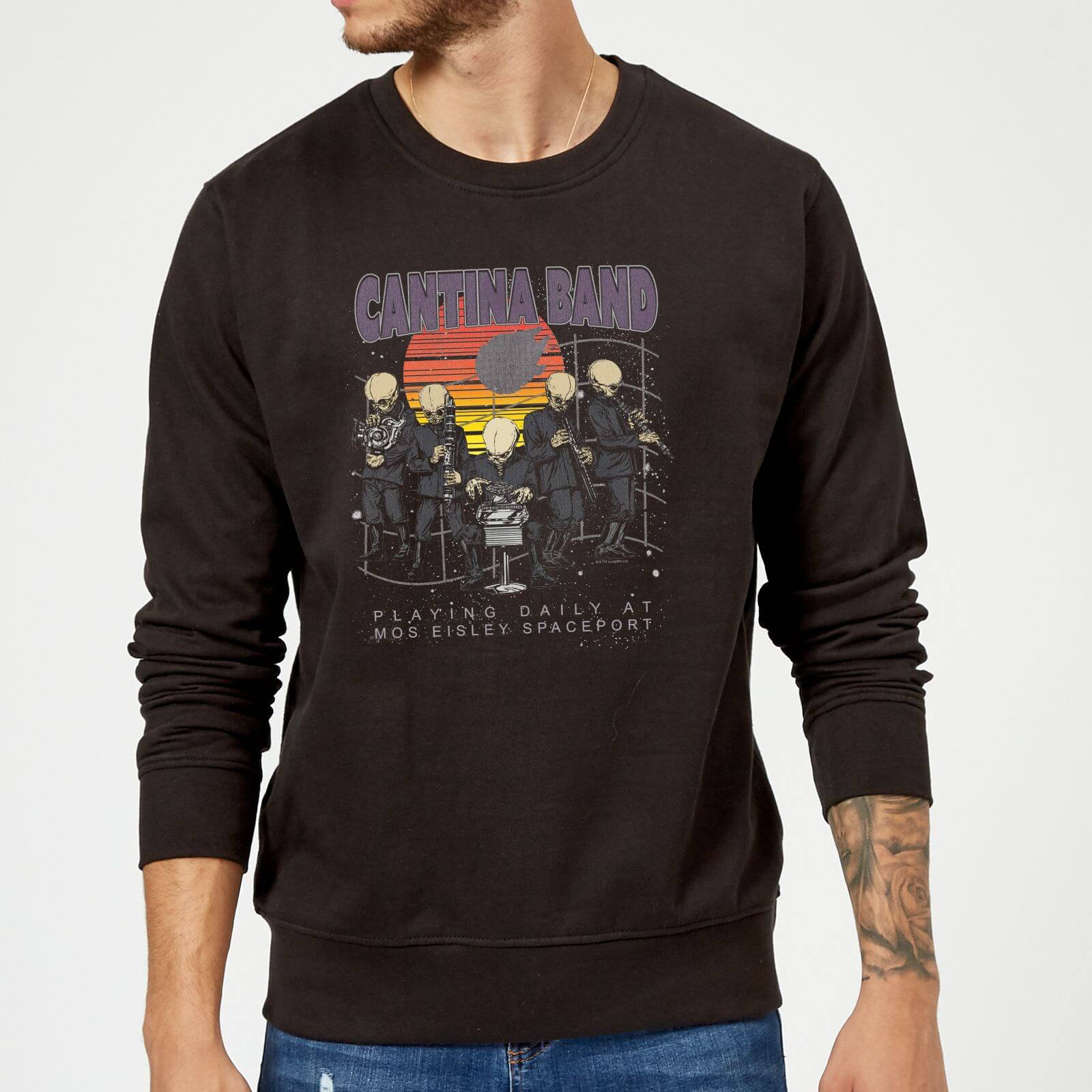 Star Wars Cantina Band At Spaceport Sweatshirt - Black - S