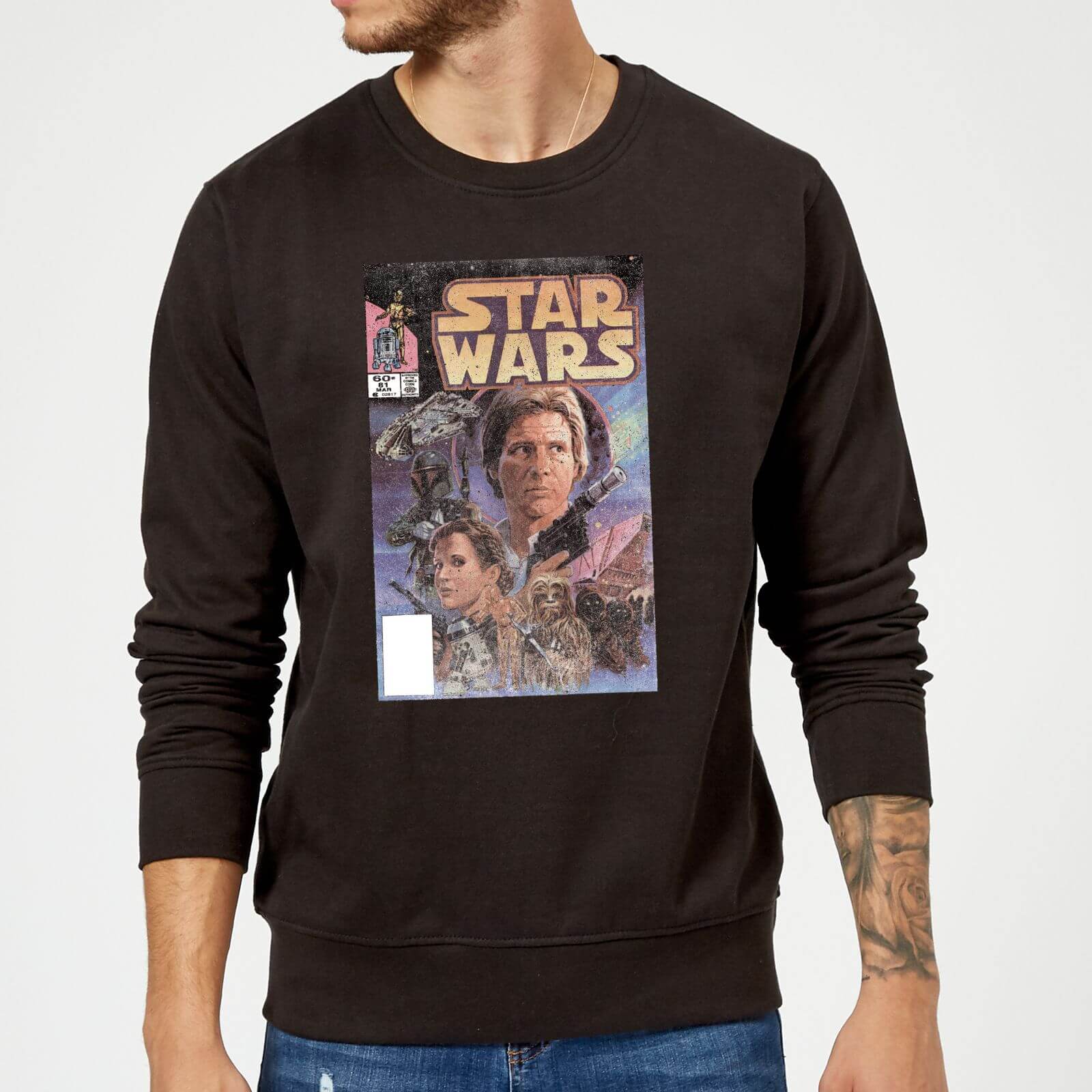 Felpa Star Wars Classic Comic Book Cover- Nero - XL - Nero