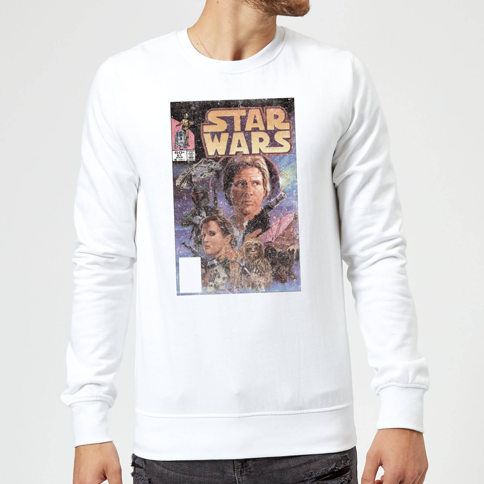 Star Wars Classic Comic Book Cover Sweatshirt - White - S - White