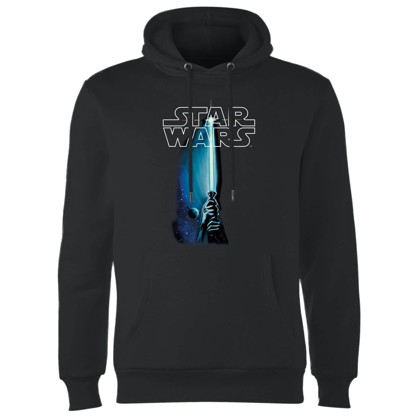 Felpa con cappuccio Star Wars Lightsaber- Nero - S