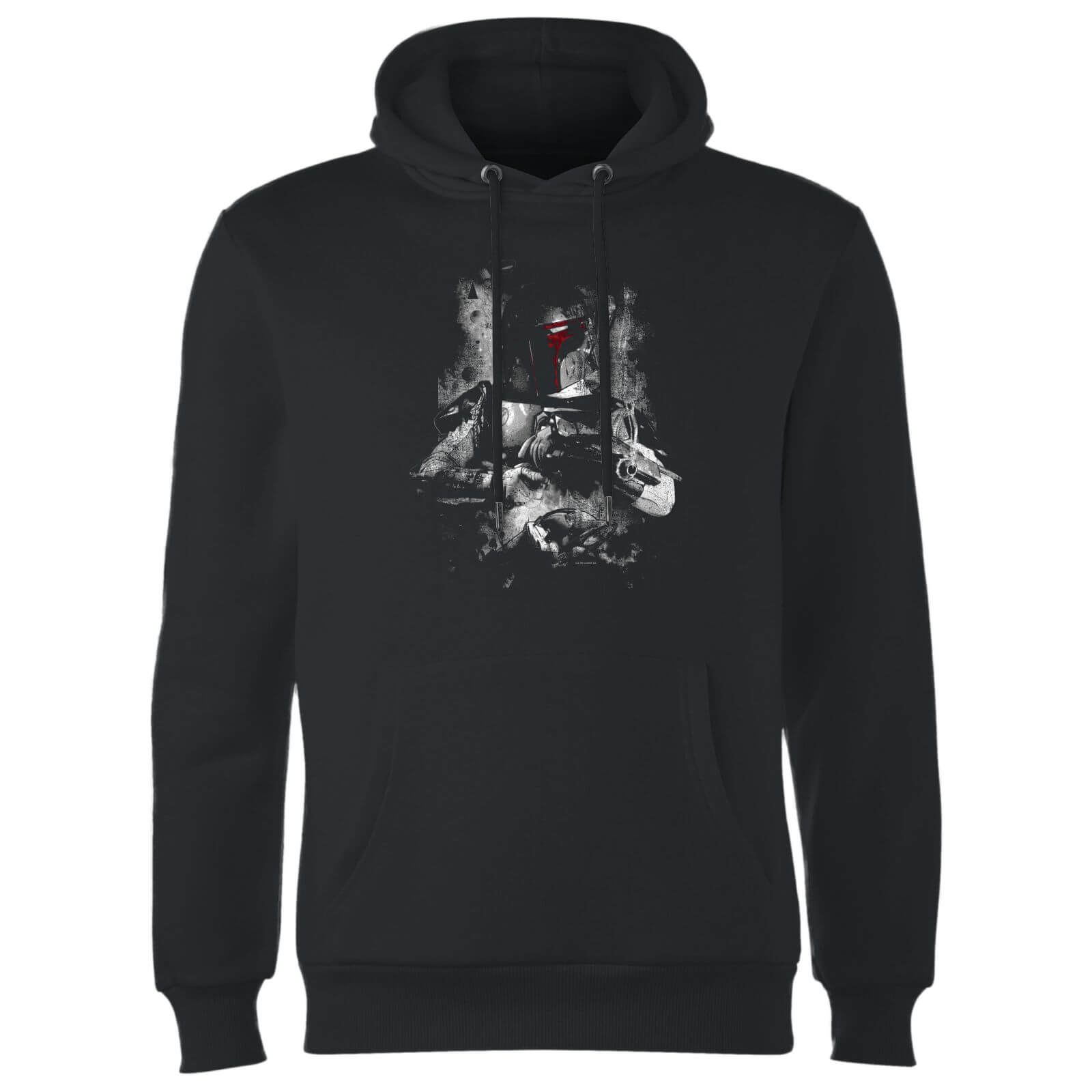 Star Wars Classic Boba Fett Distressed Hoodie – Schwarz – XL