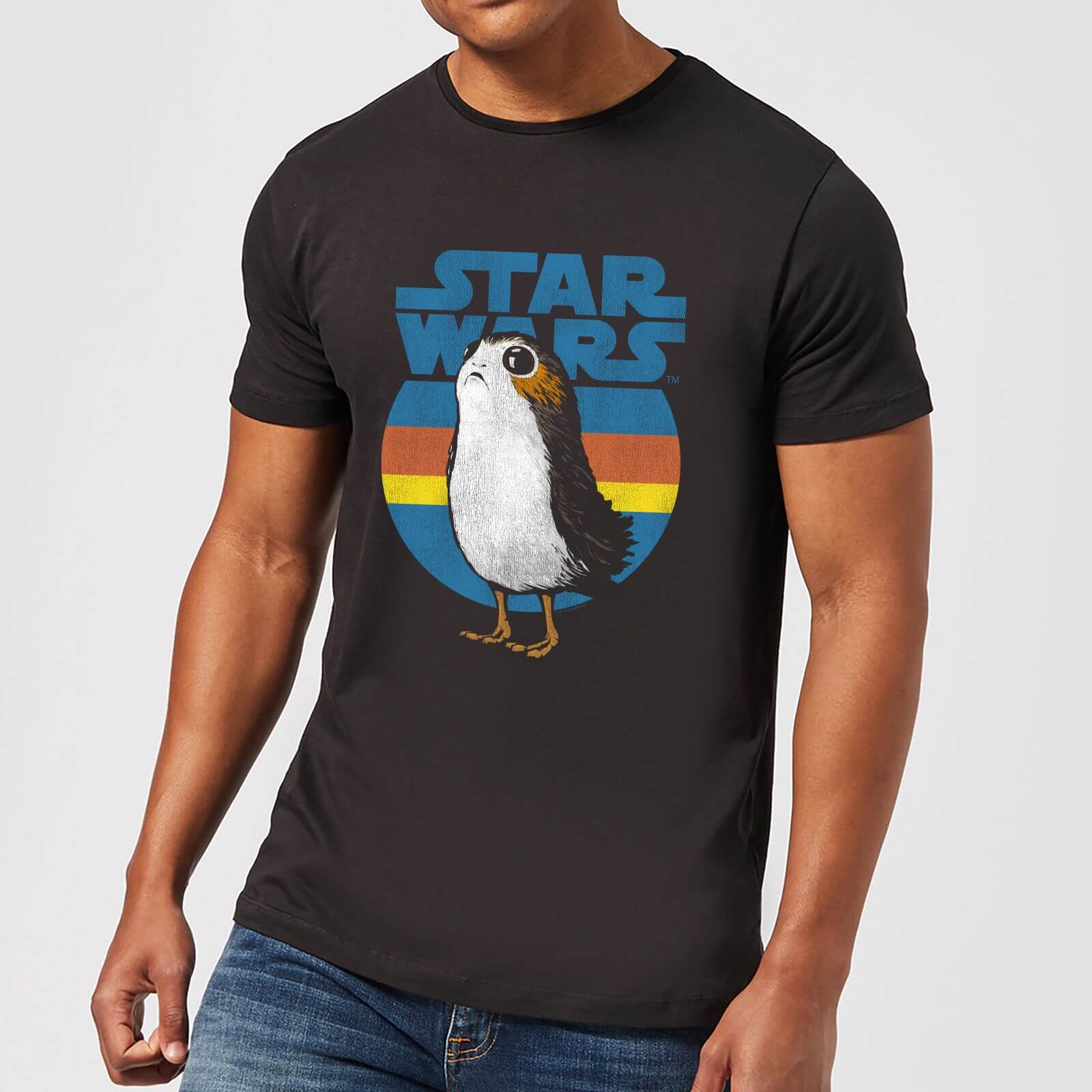 T-Shirt Homme Porg Star Wars - Noir - S