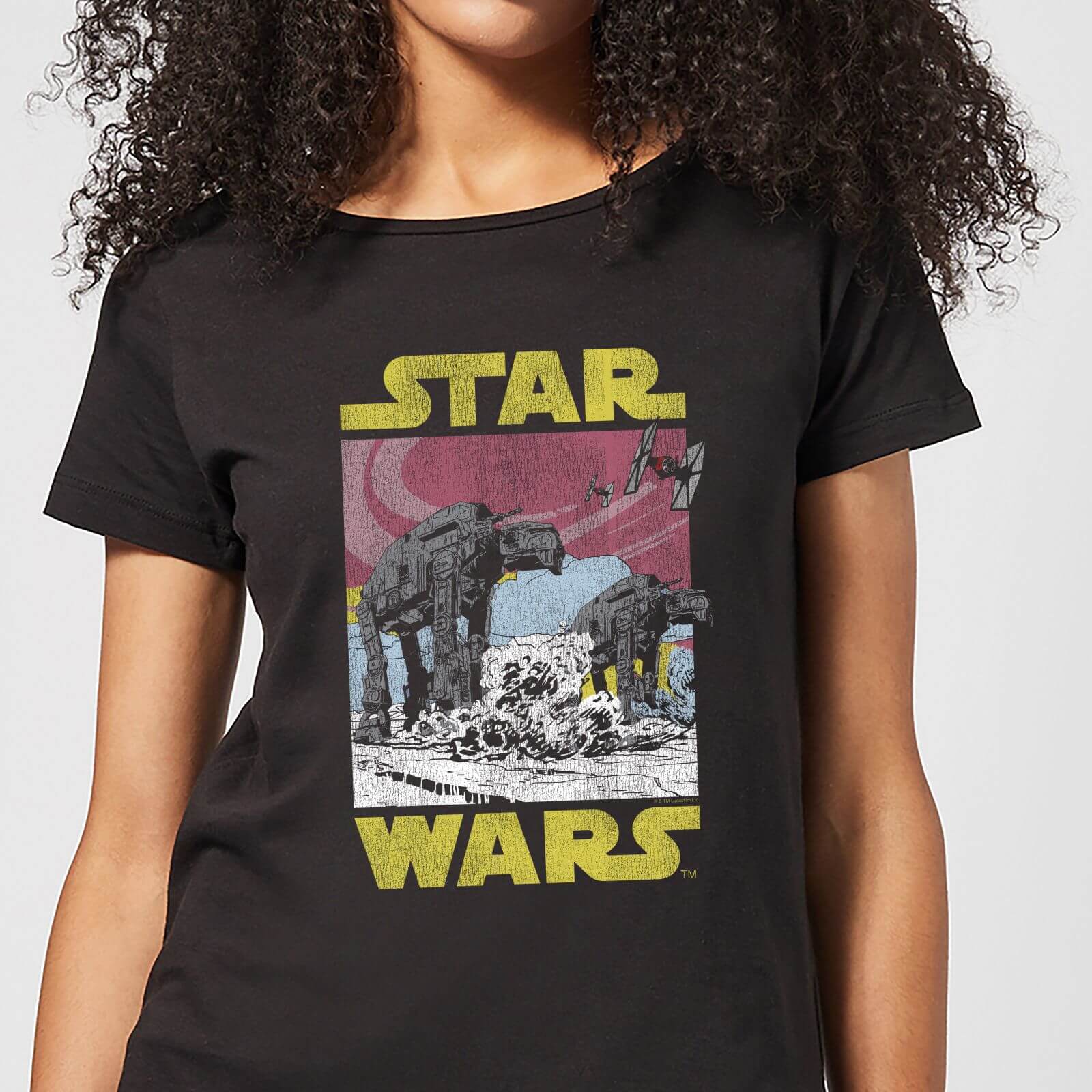 Star Wars ATAT Women's T-Shirt - Black - XXL