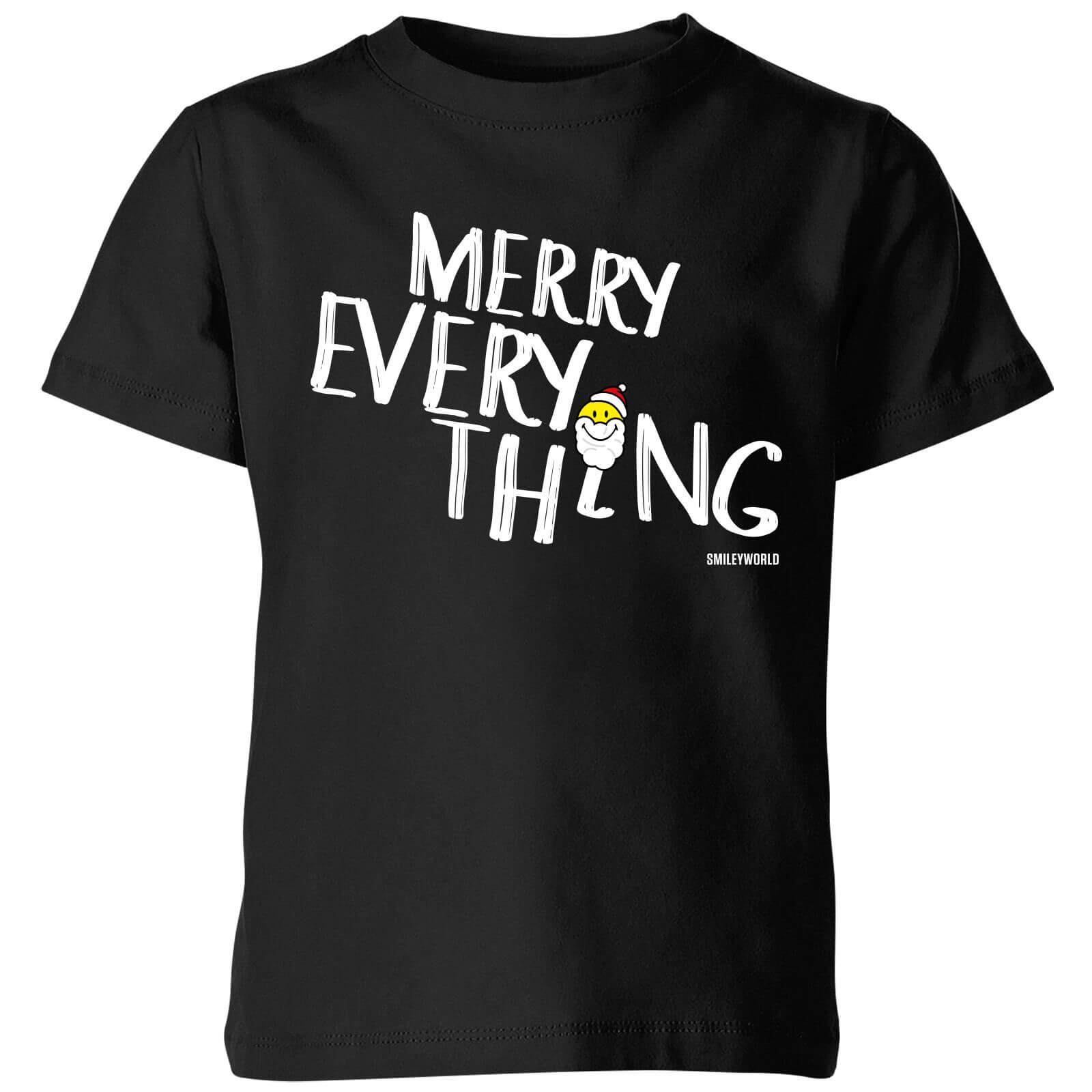 T-Shirt Enfant Merry Everything - Smiley World - Noir - 5-6 ans - Noir