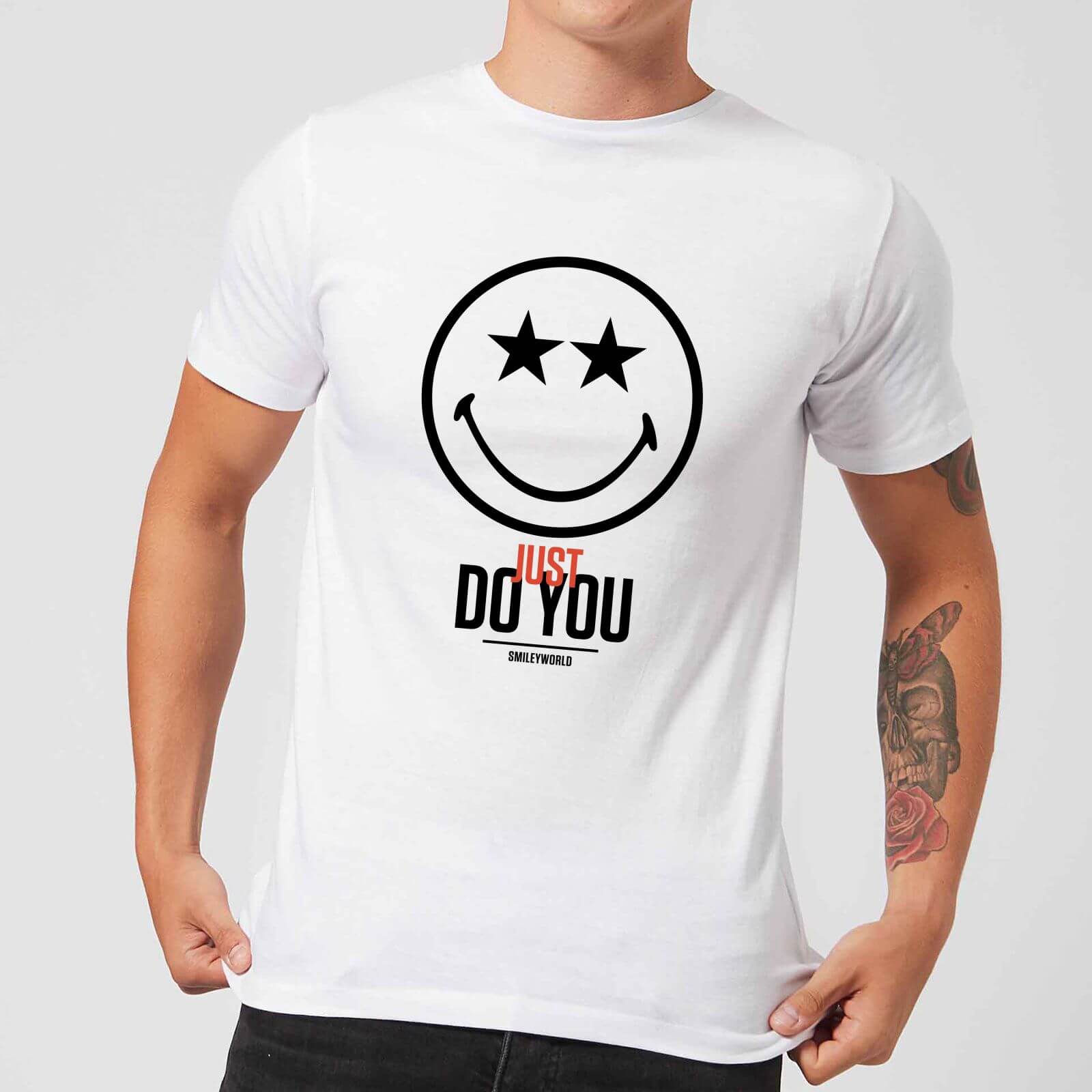T-Shirt Homme Just Do You - Smiley World - Blanc - S - Blanc