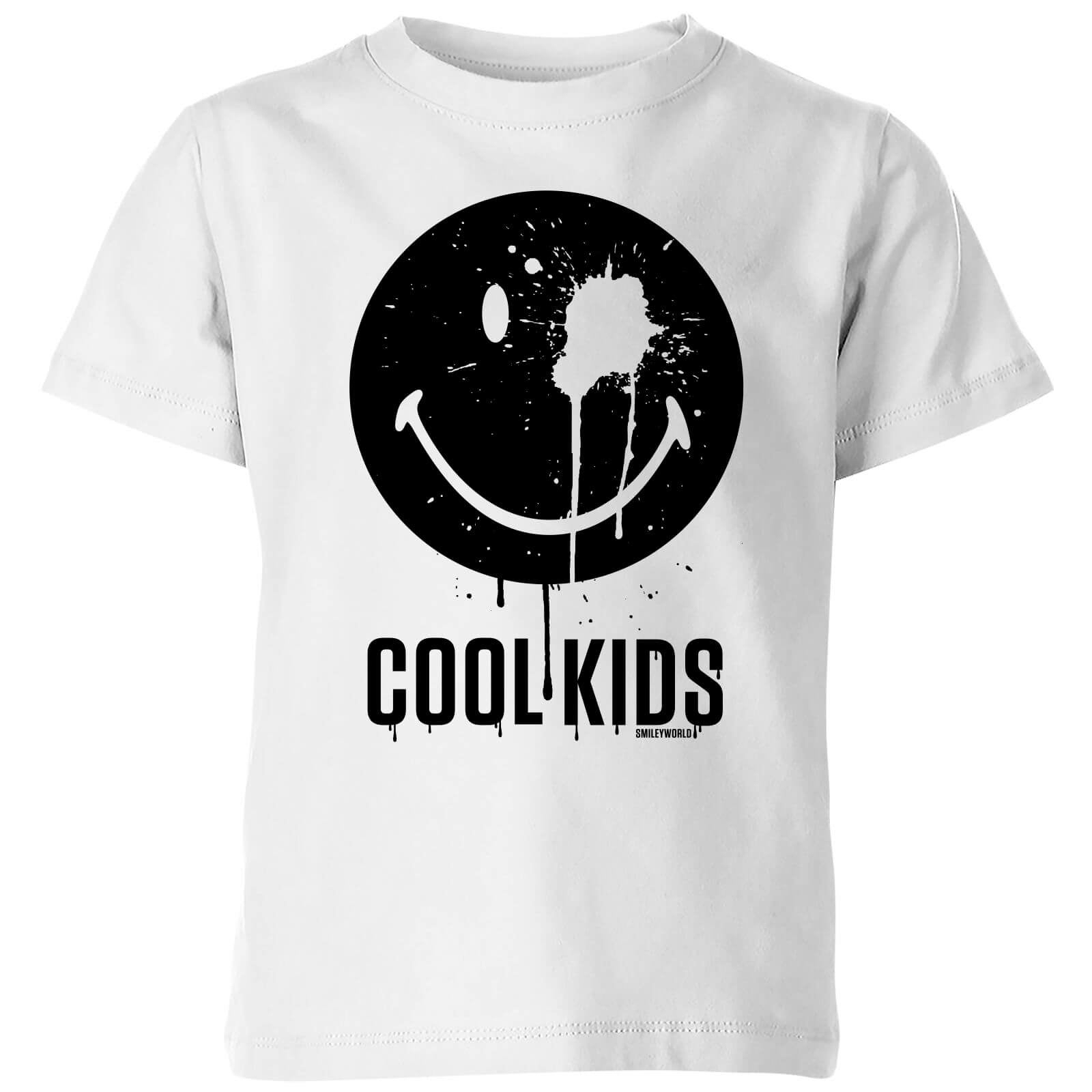 Smiley World Slogan Cool Kids Kids' T-Shirt - White - 9-10 Jahre - Weiß