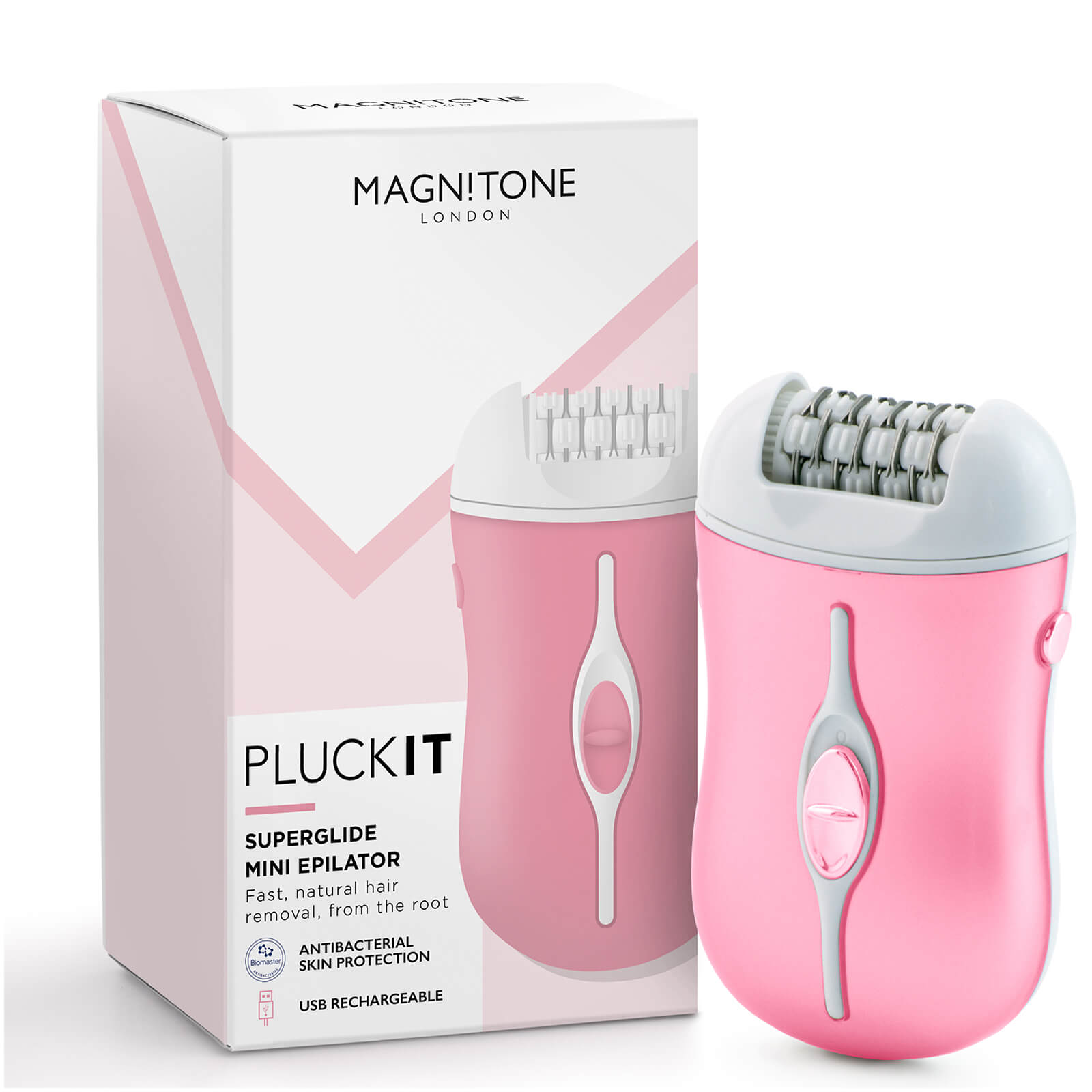 

Мини-эпилятор Magnitone London PluckIt SuperGlide Mini Epilator - Pink
