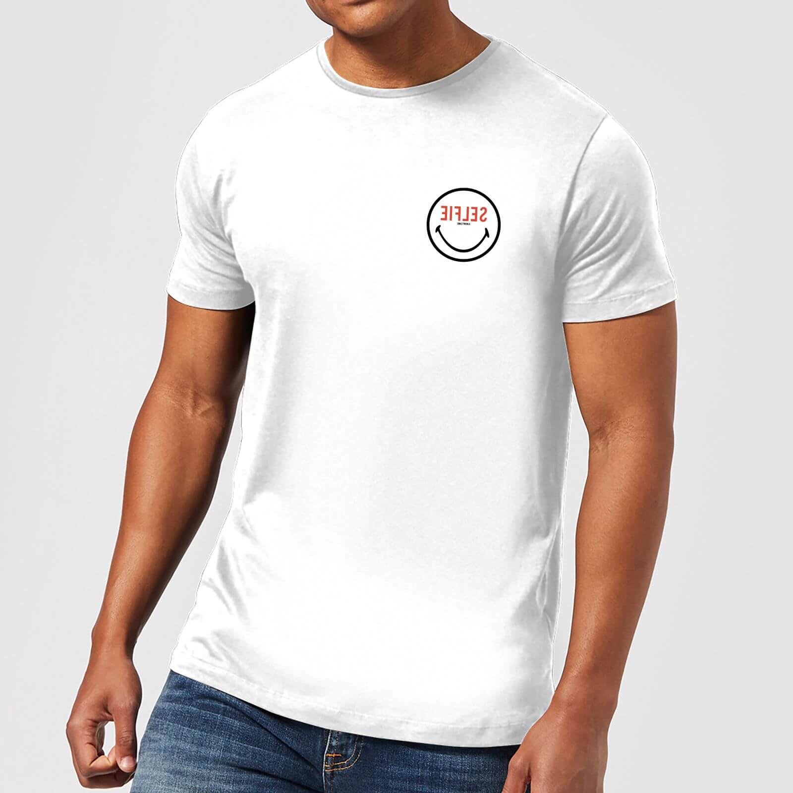 Smiley World Selfie Pocket Smiley Men's T-Shirt - White - M - Weiß