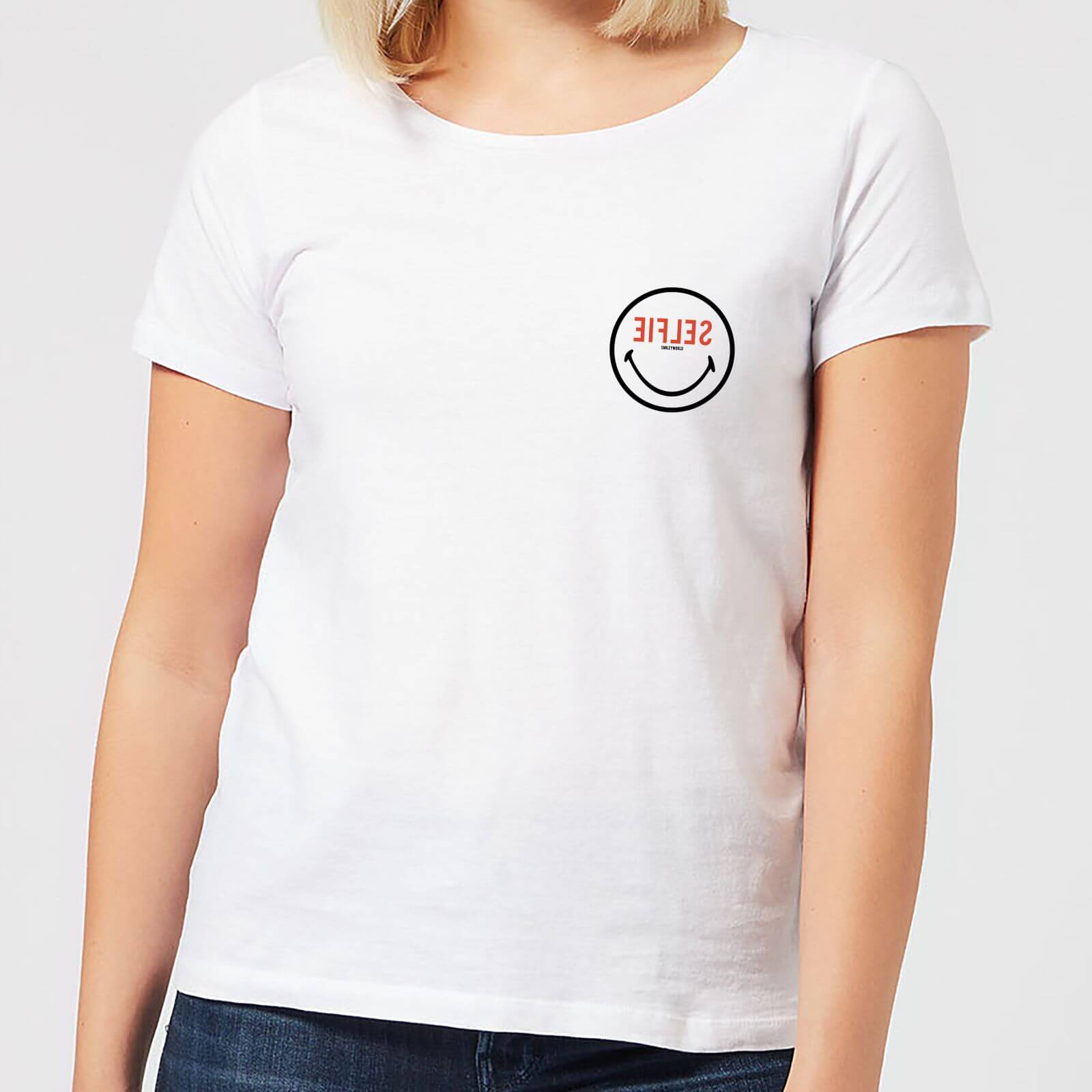 Smiley World Selfie Pocket Smiley Women's T-Shirt - White - S - White