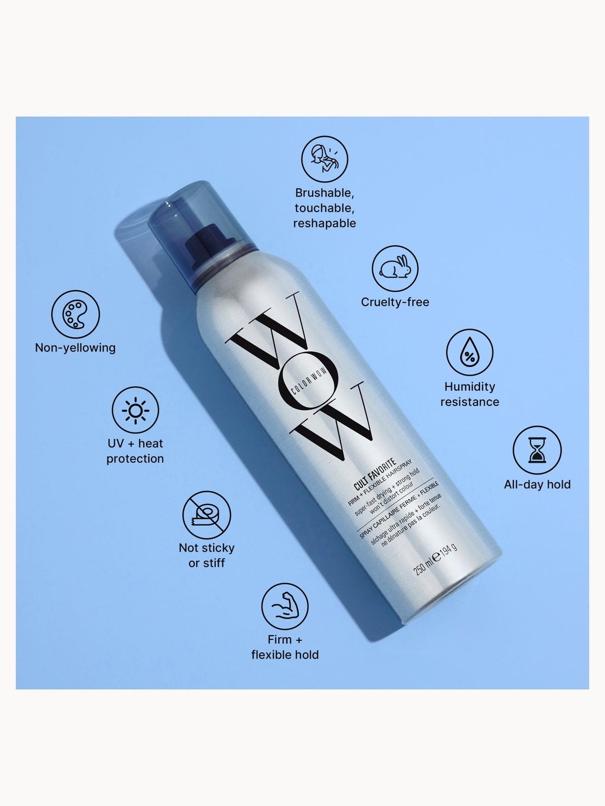 Color Wow Cult Favorite Firm + Flexible Hairspray 250ml 3