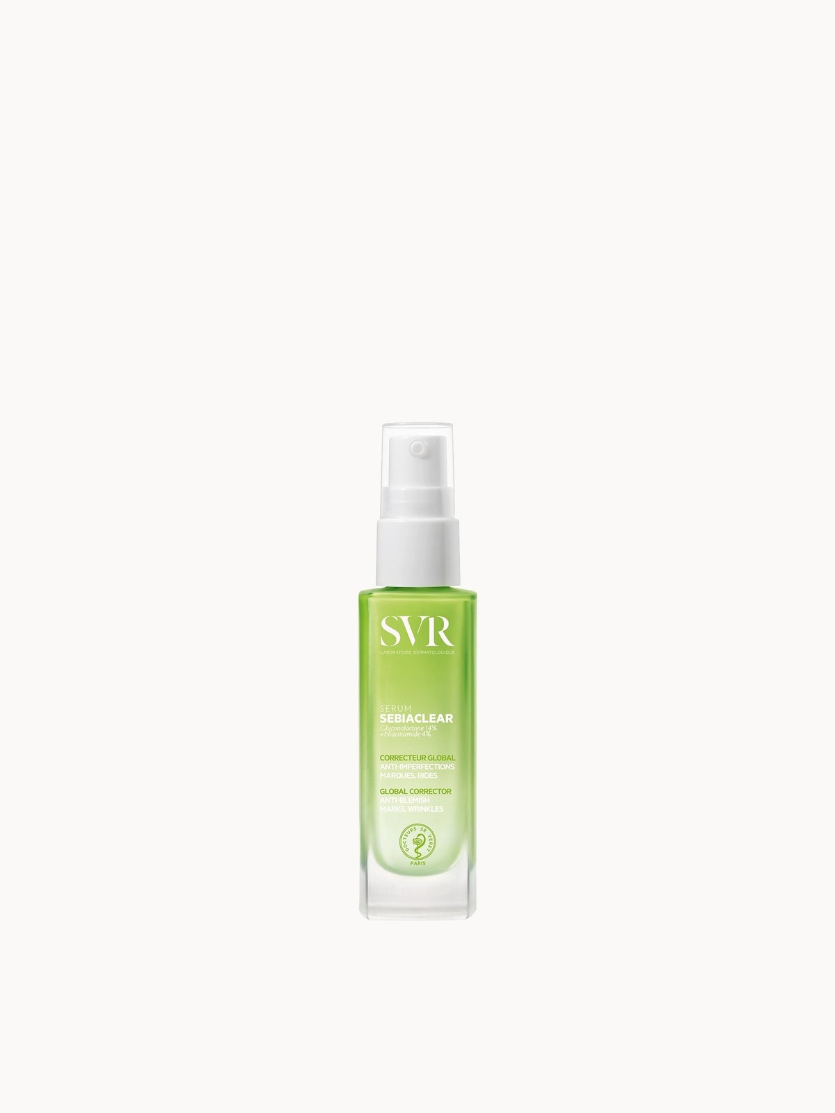 SVR SEBIACLEAR Balancing Hyaluronic Acid Acne Serum, Correcting Concentrate for Blemishes, Post-Acne Marks and Wrinkles, 30ml