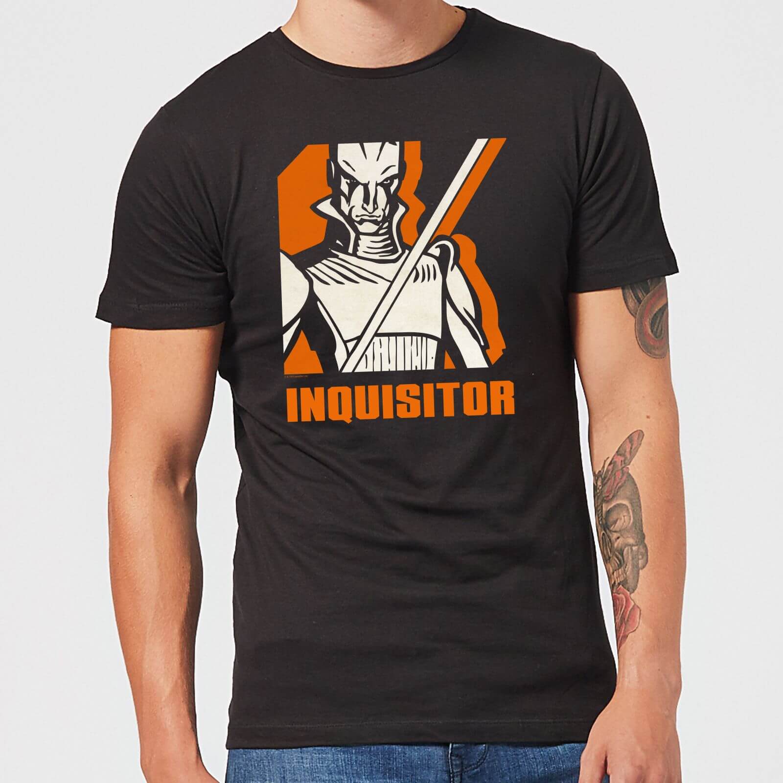 T-Shirt Star Wars Rebels Inquisitor - Nero - Uomo - S - Nero