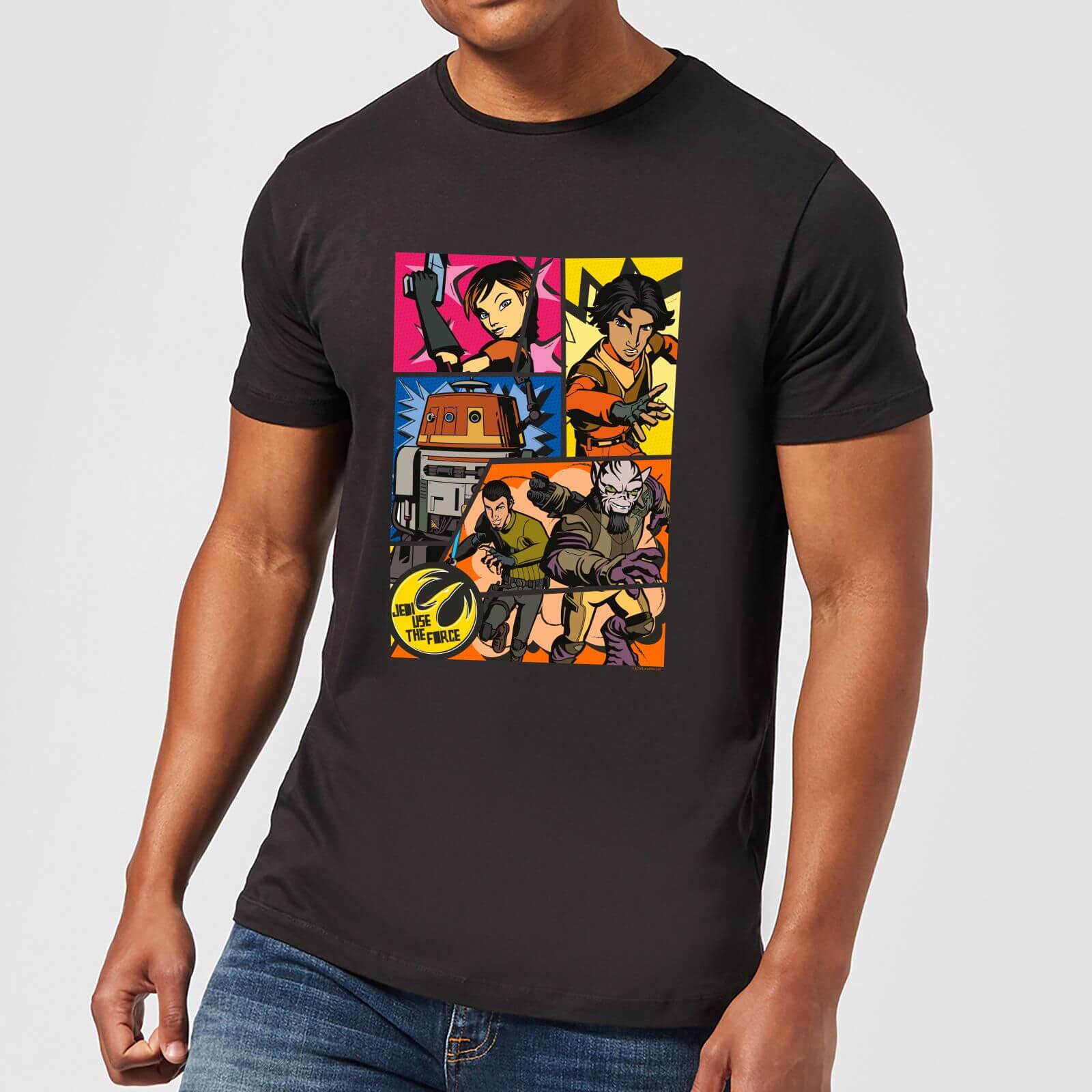 

T-Shirt Homme Comic Strip Star Wars Rebels - Noir - L