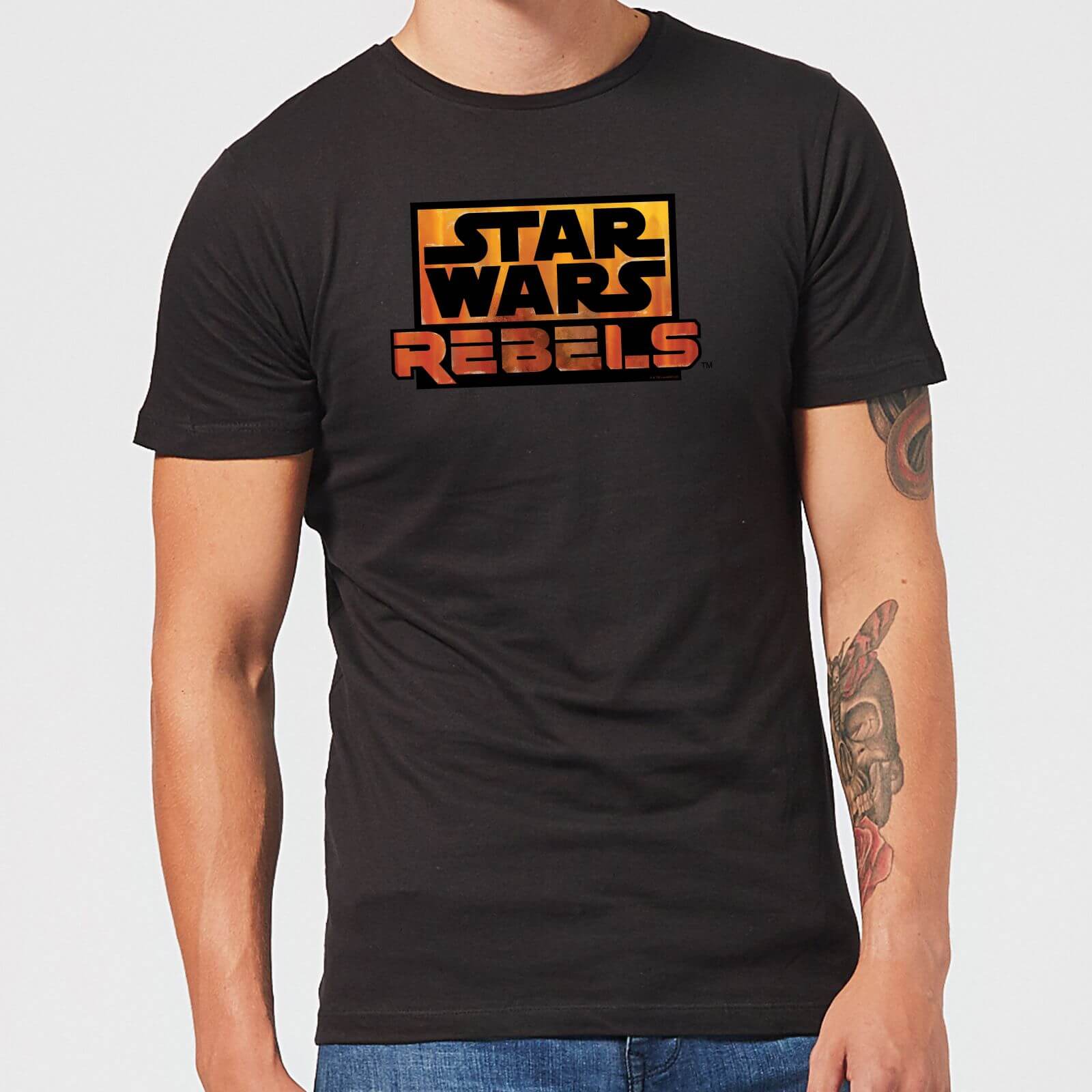 T-Shirt Star Wars Rebels Logo - Nero - Uomo - XXL