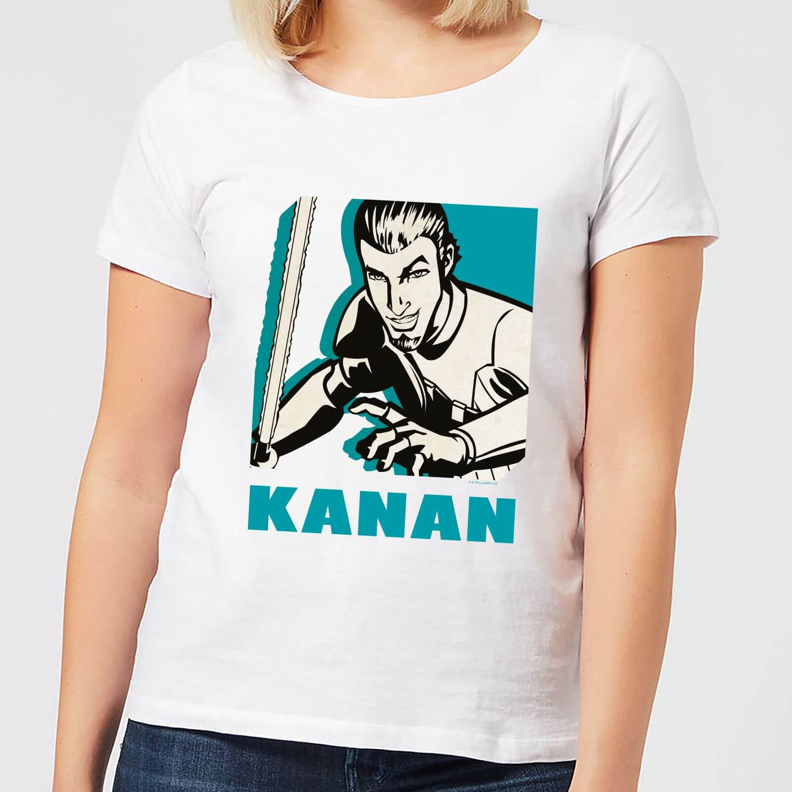 

T-Shirt Star Wars Rebels Kanan - Bianco - Donna - XL - Bianco