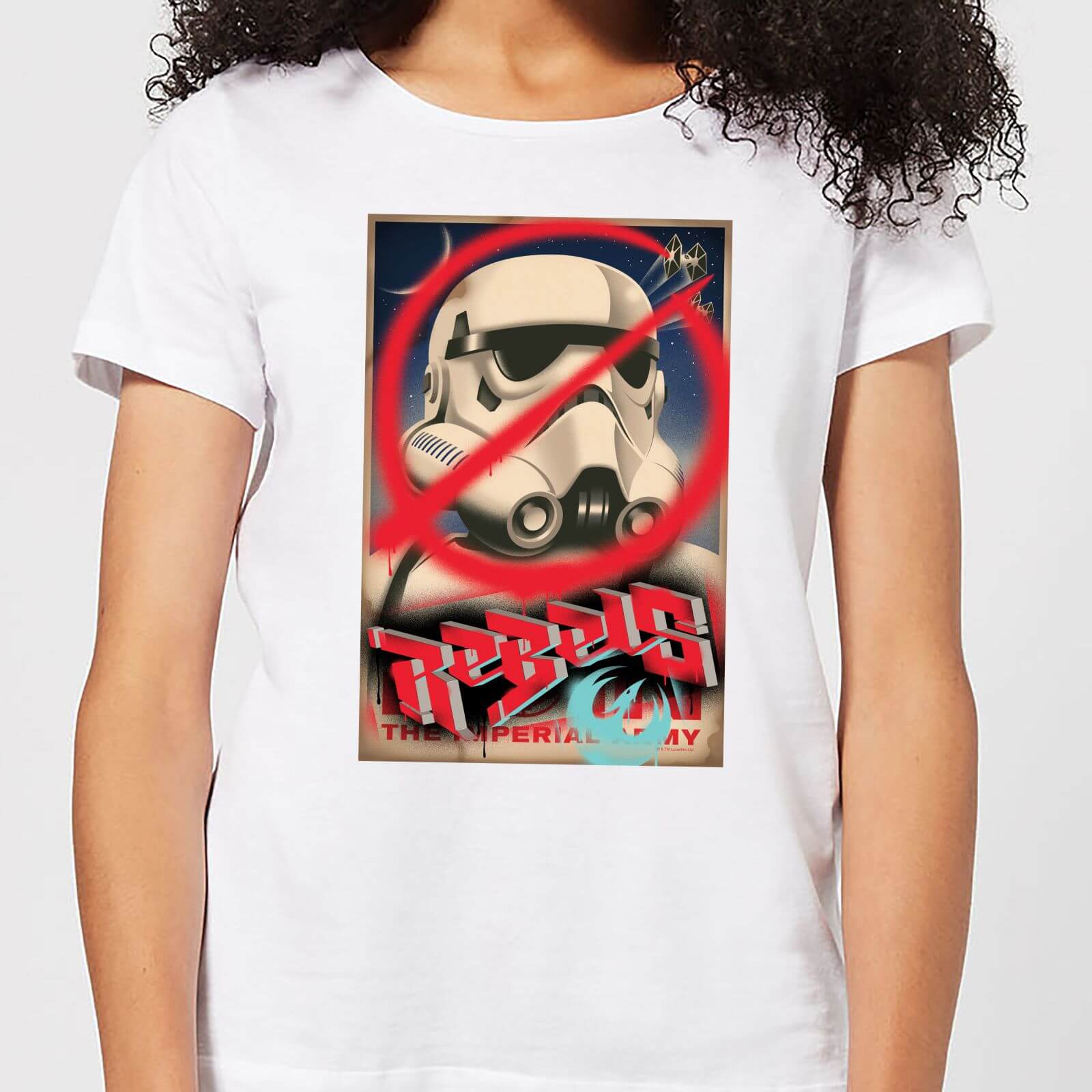 

T-Shirt Star Wars Rebels Poster - Bianco - Donna - M