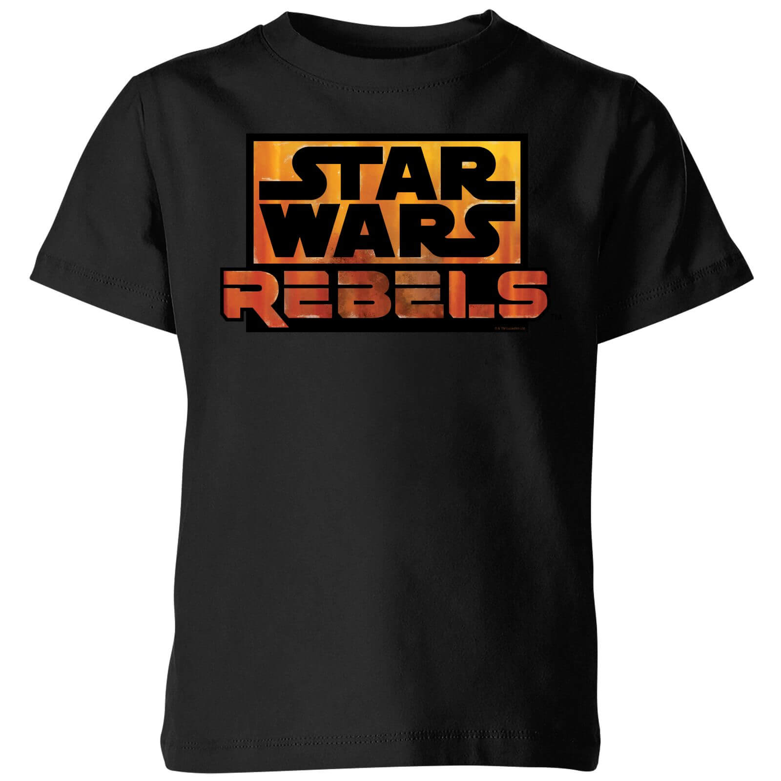 Star Wars Rebels Logo Kids' T-Shirt - Black - 7-8 Years - Black