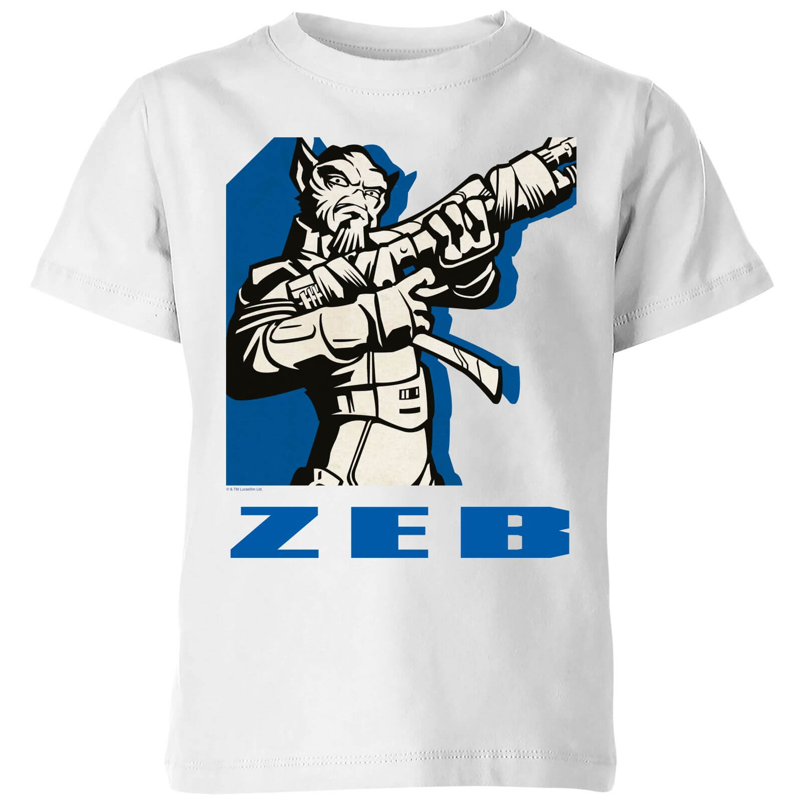 

T-Shirt Star Wars Rebels Zeb - Bianco - Bambini - 3-4 Anni