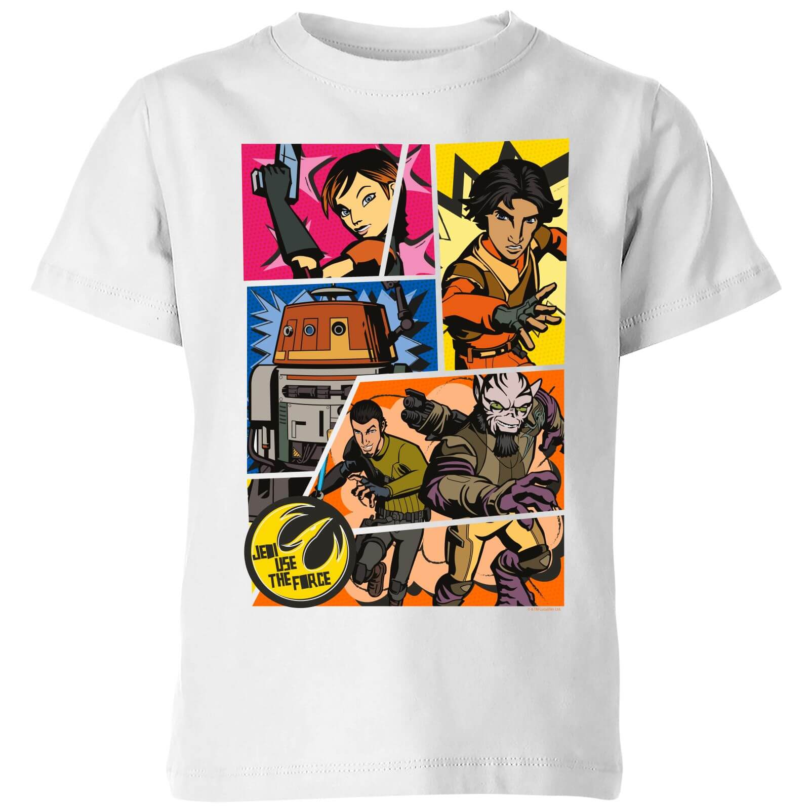 

T-Shirt Star Wars Rebels Comic Strip - Bianco - Bambini - 7-8 Anni