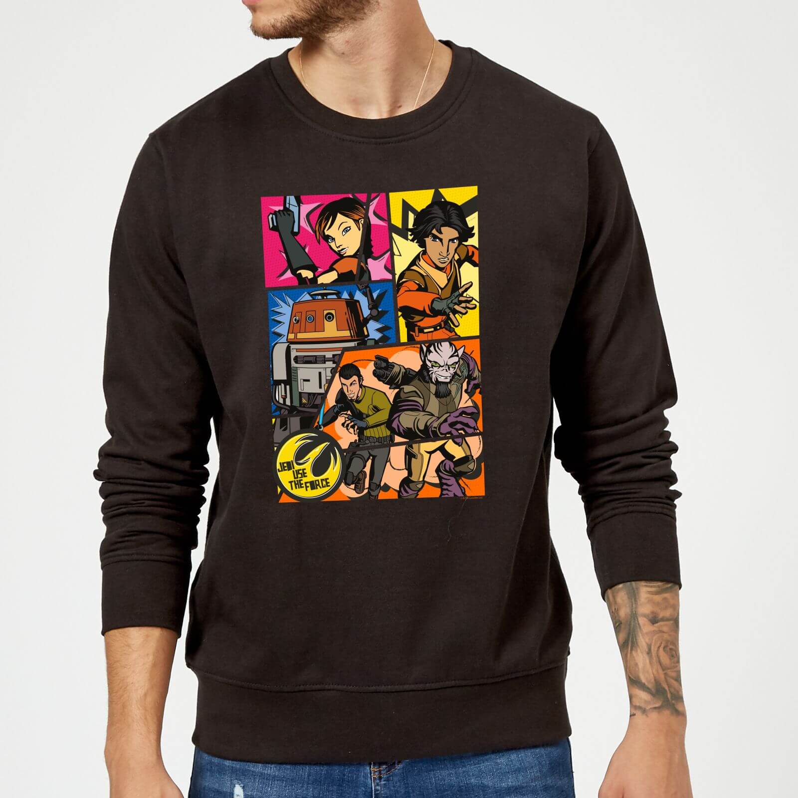 Star Wars Rebels Comic Strip Sweatshirt - Black - L