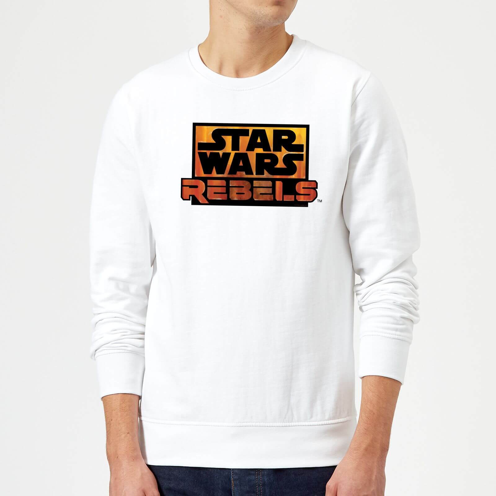 Star Wars Rebels Logo Pullover – Weiß – M – Weiß