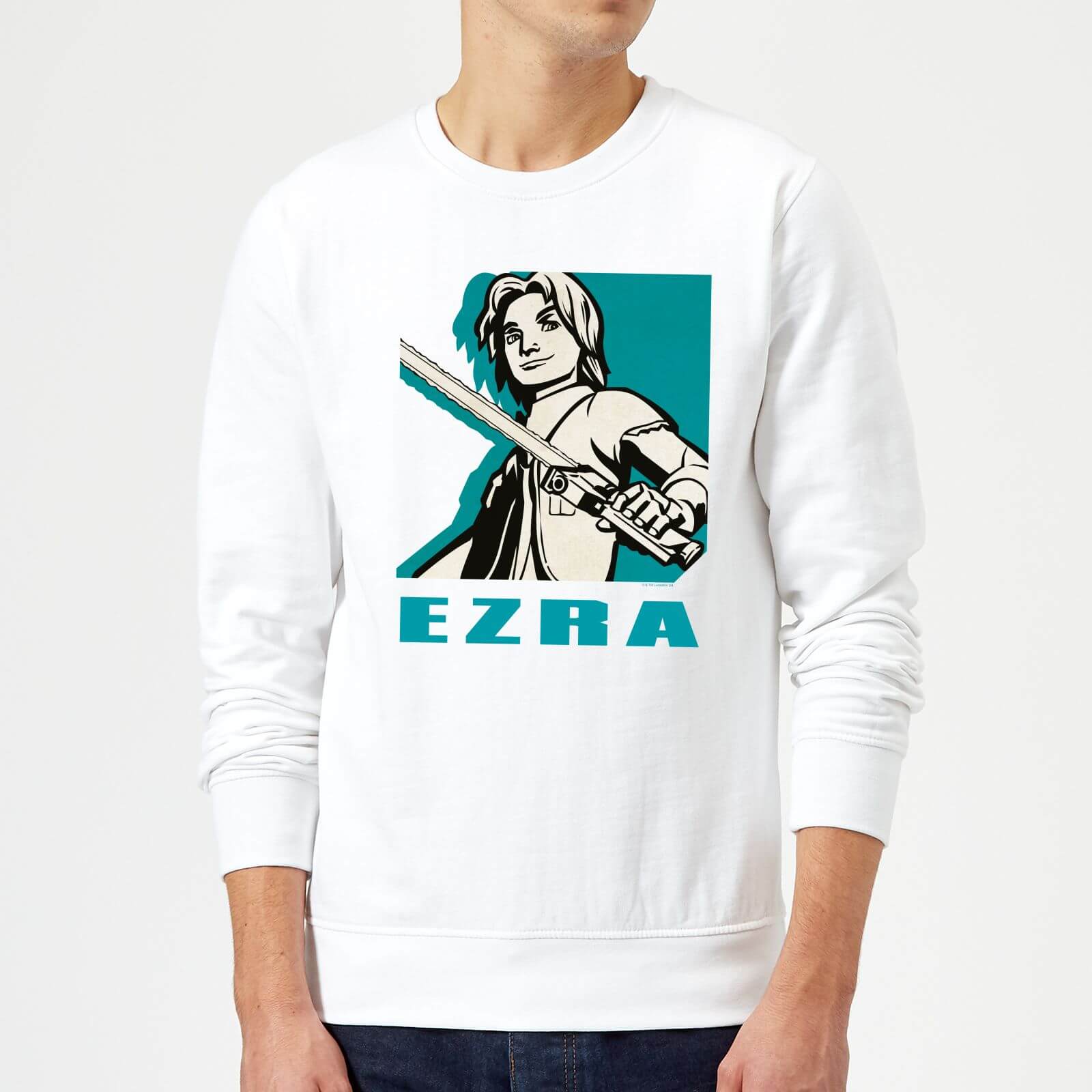 Sweat Homme Ezra Star Wars Rebels - Blanc - XXL - Blanc