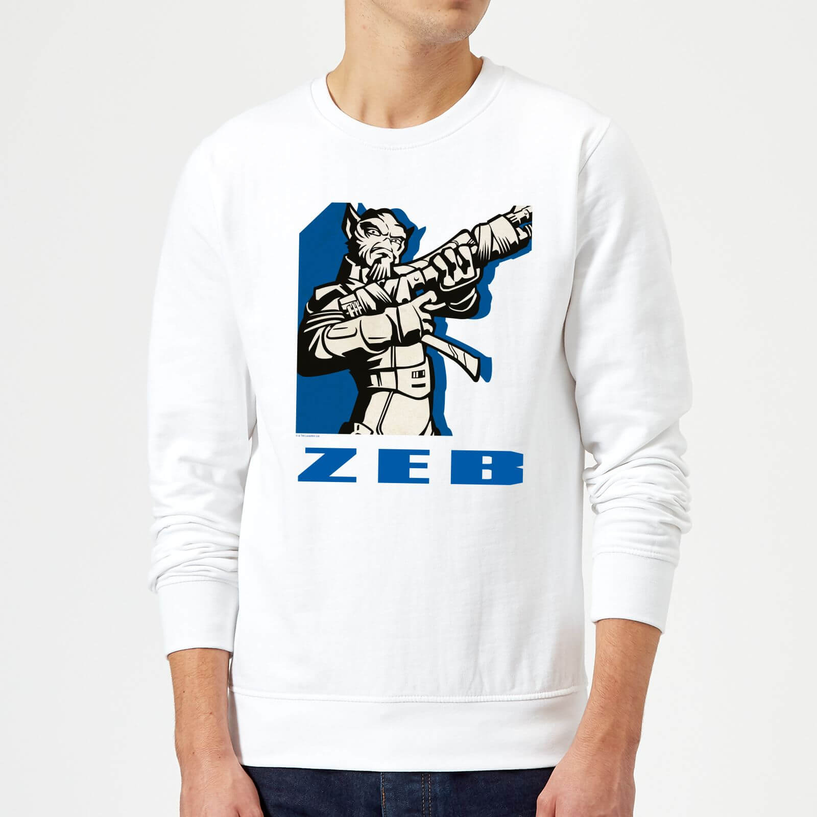 Felpa Star Wars Rebels Zeb- Bianco - M - Bianco