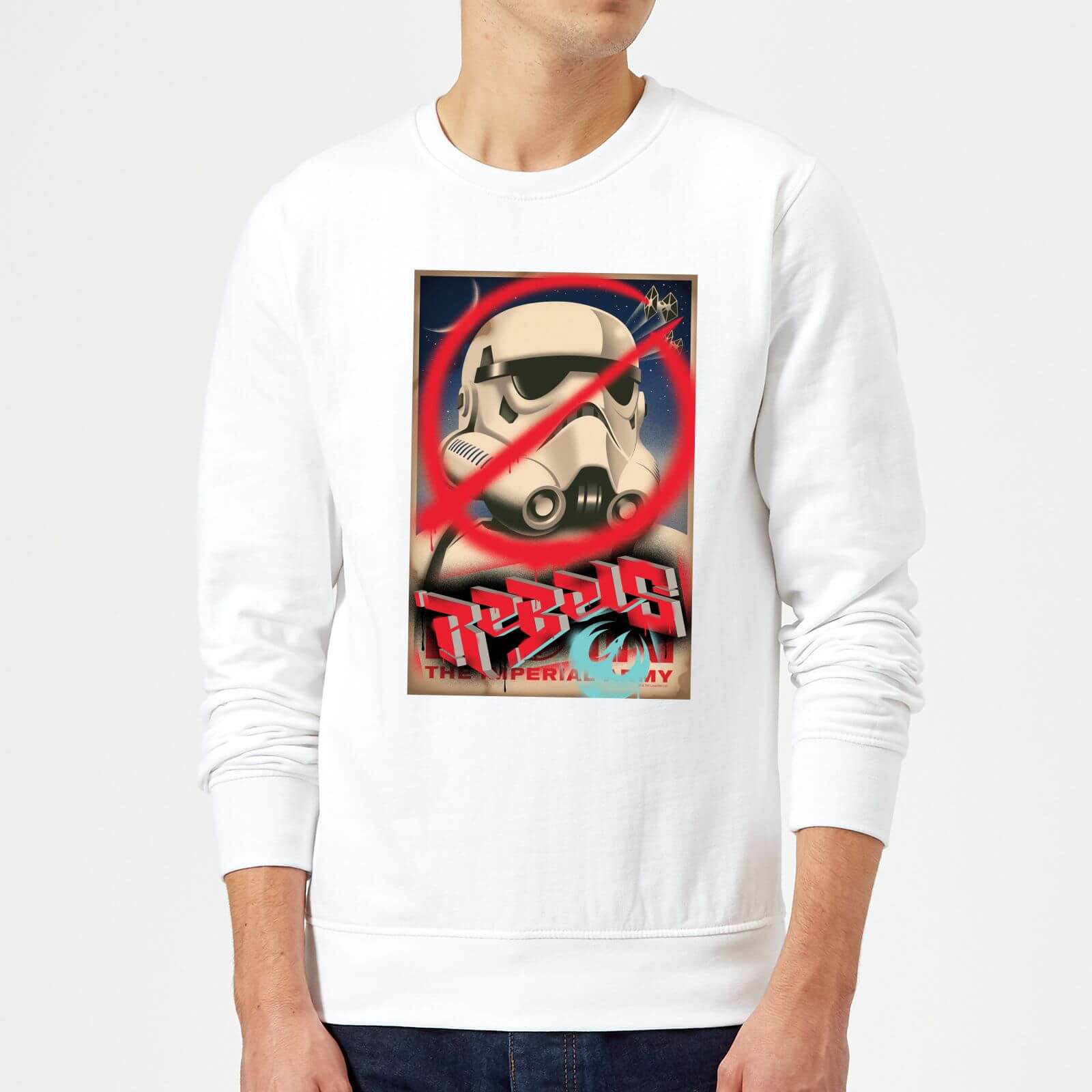 Sweat Homme Poster Star Wars Rebels - Blanc - XXL - Blanc