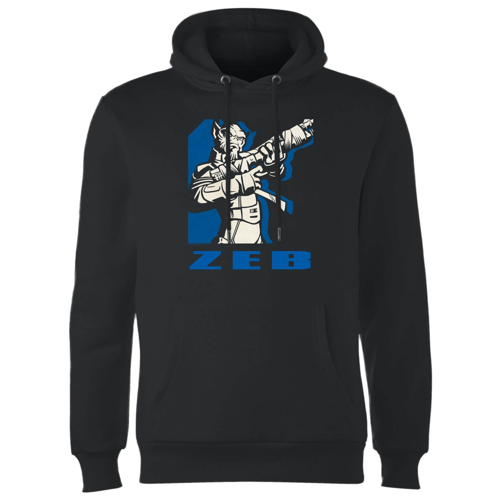 Felpa con cappuccio Star Wars Rebels Zeb- Nero - S - Nero