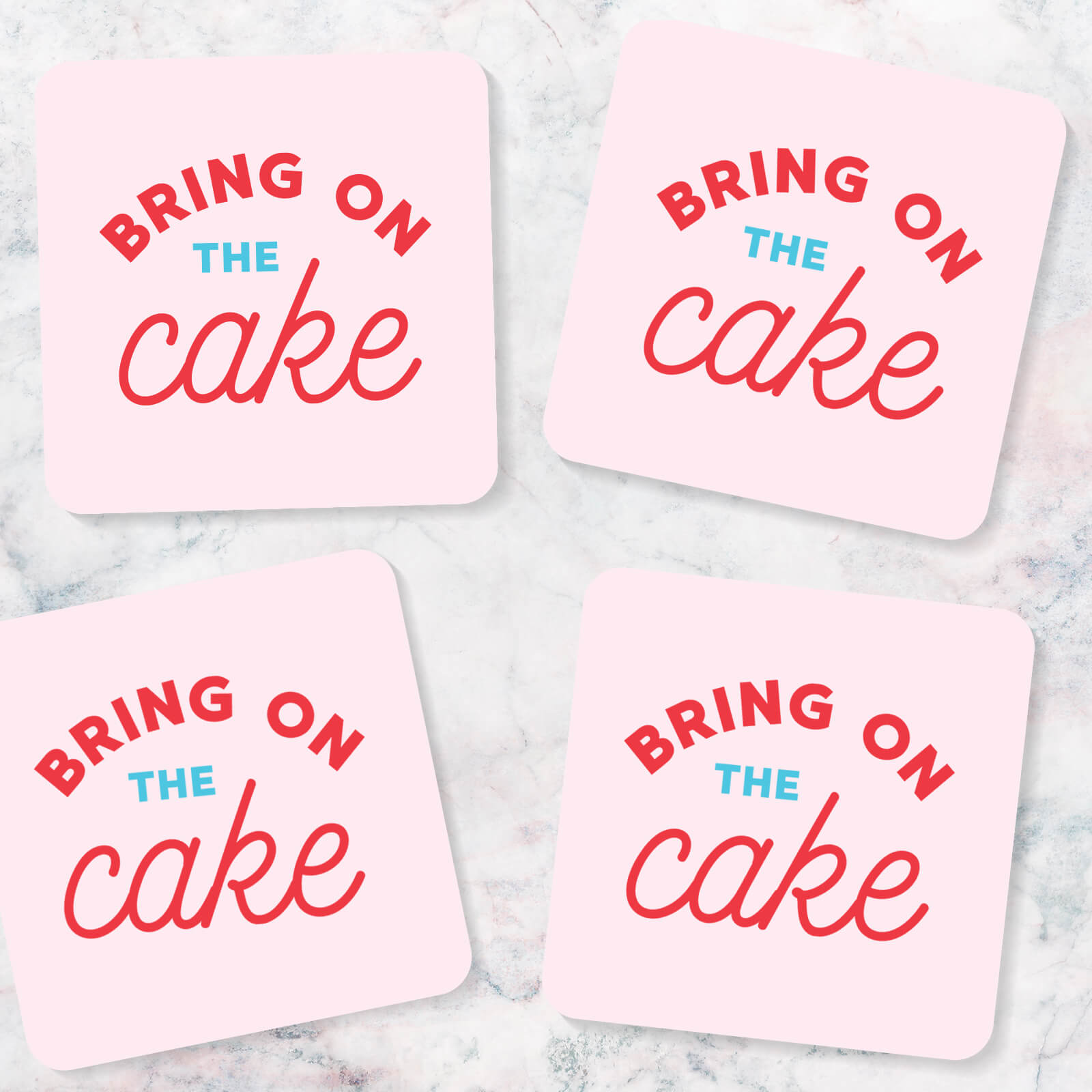 Bring On The Cake Coasters (Pack of 4)