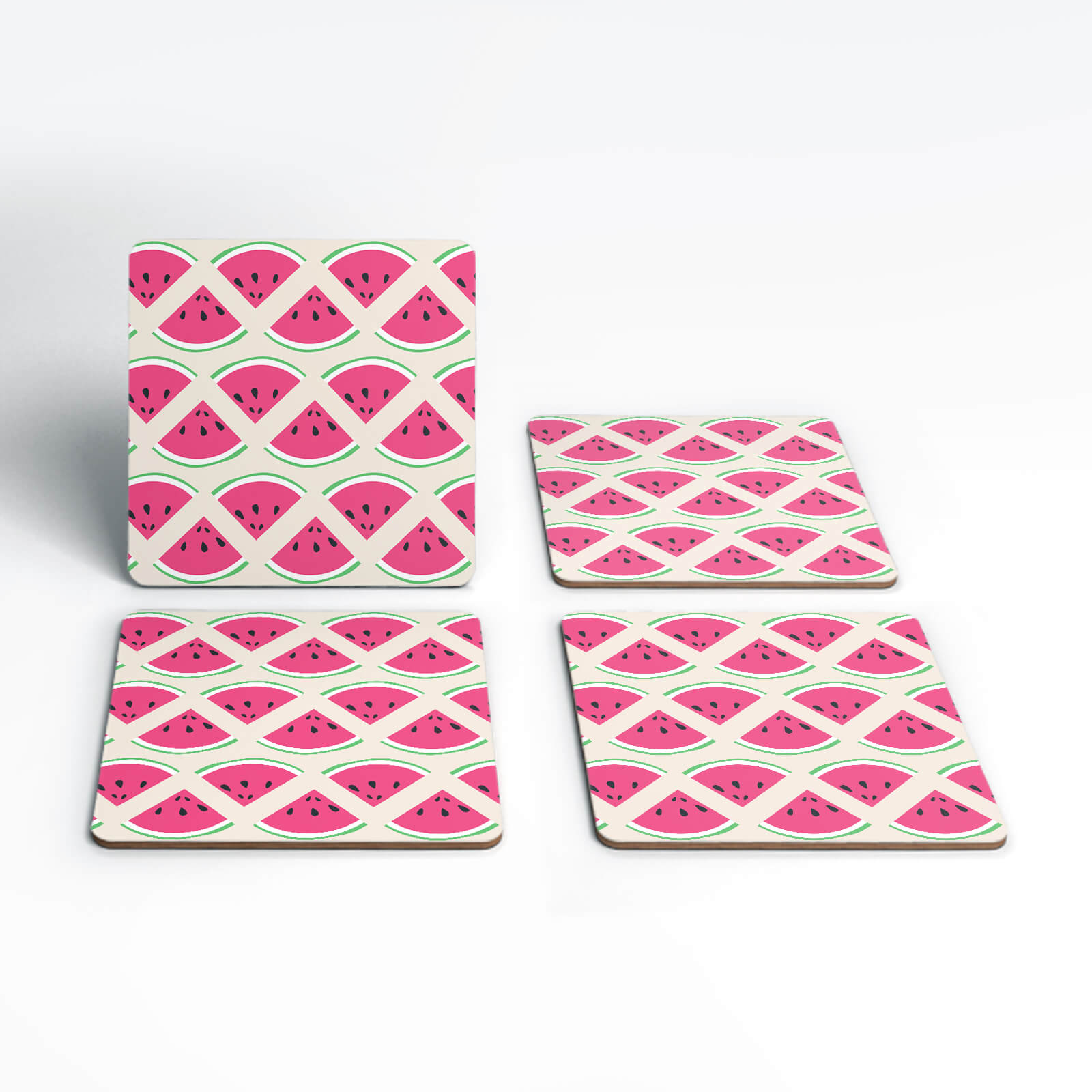 Watermelon Pattern Coasters (Pack of 4)