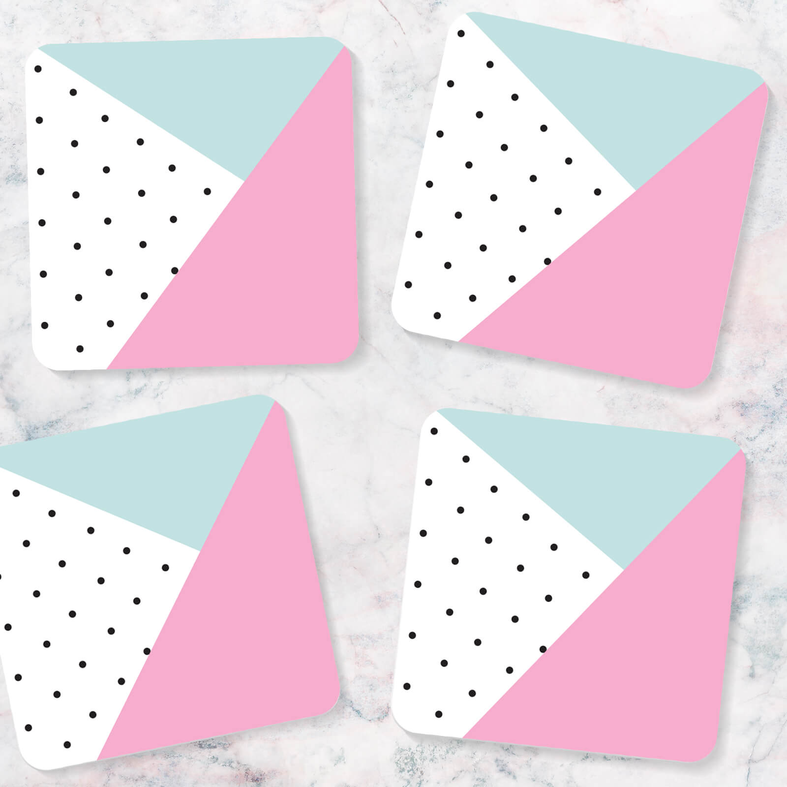 Cute Pattern Coasters (Pack of 4)