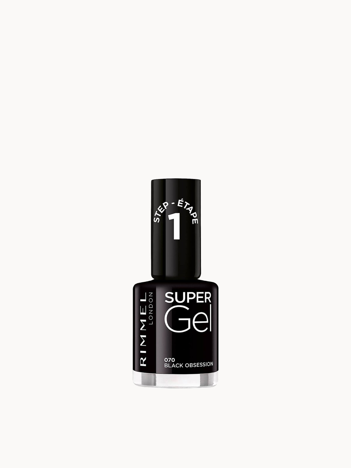 Rimmel Super Gel Nail Polish - Black Obsession