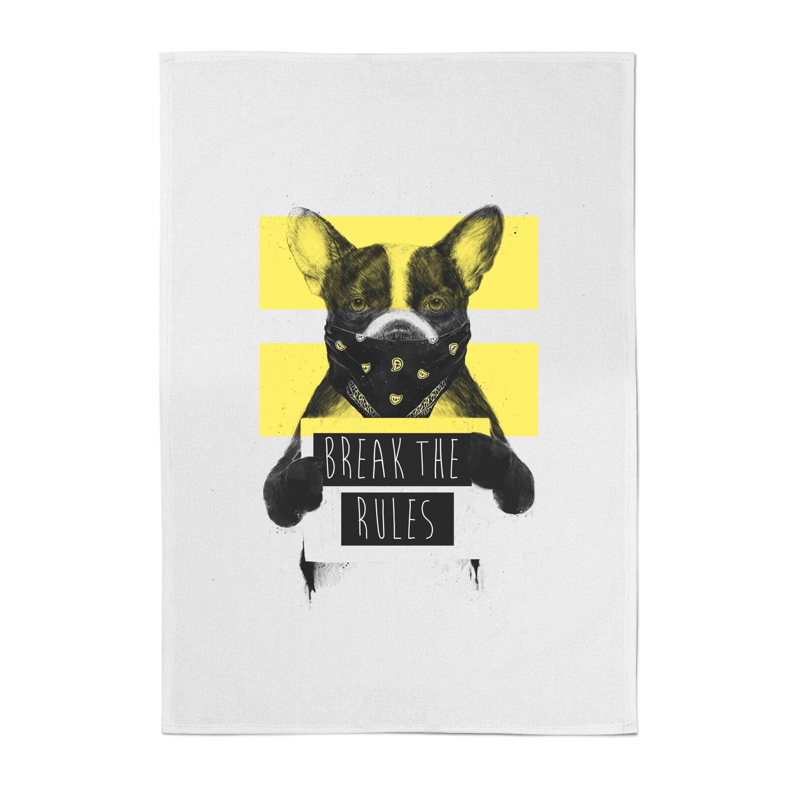 Balazs Solti Break The Rules Cotton Tea Towel