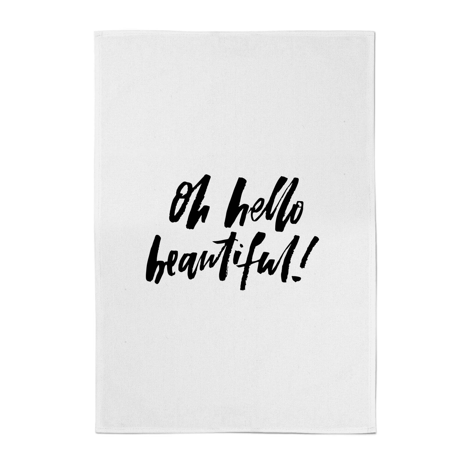 PlanetA444 Oh Hello Beautiful Cotton Tea Towel