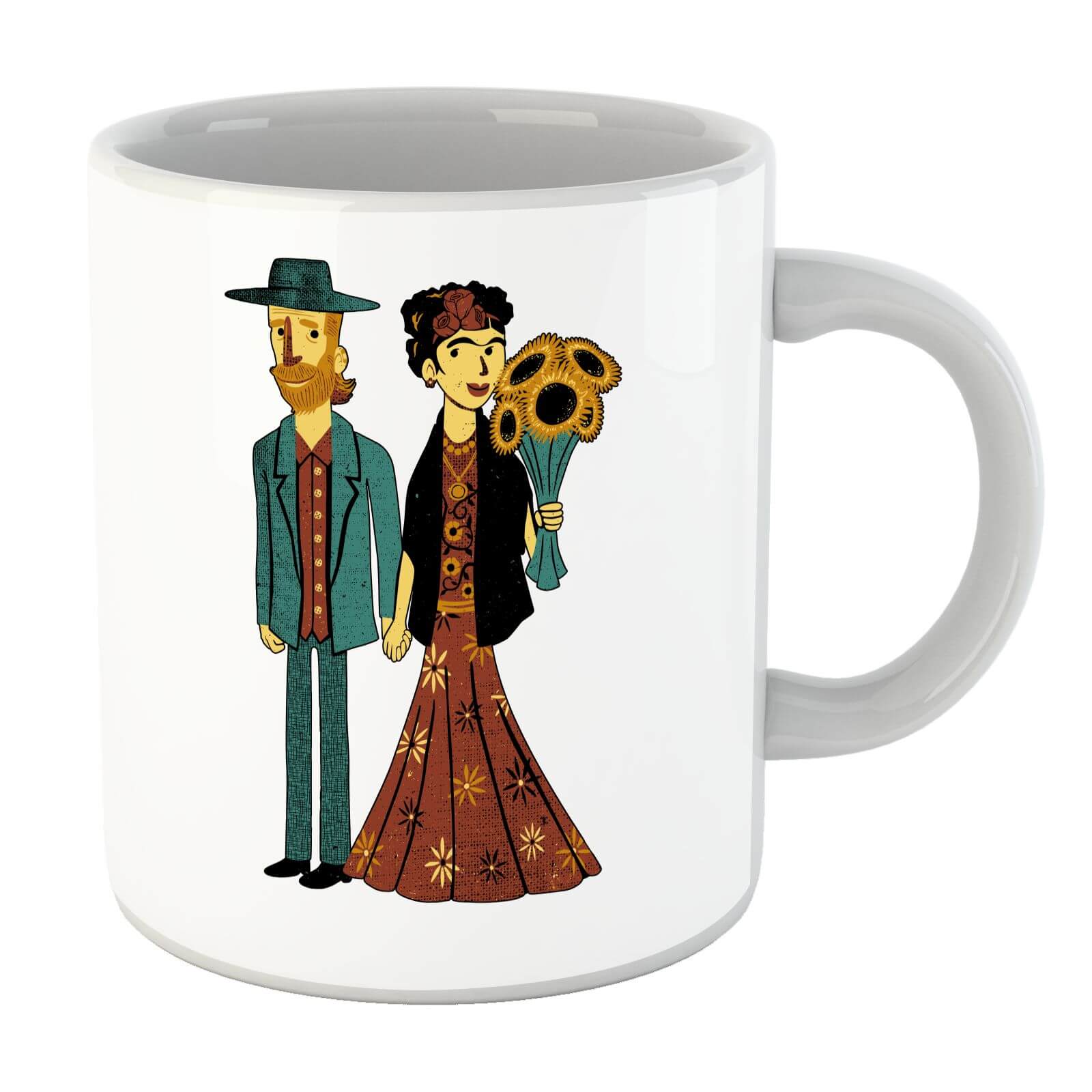 Tobias Fonseca Love Is Art - Frida Kahlo and Van Gogh Mug